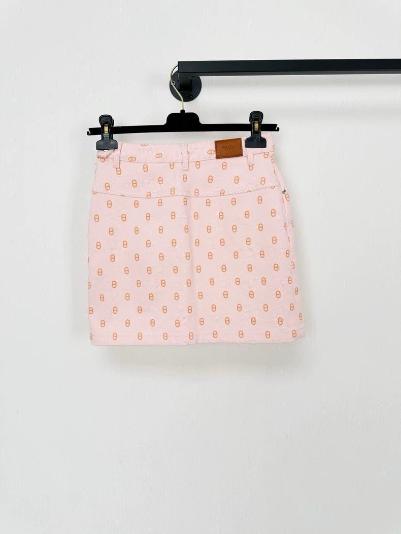 Hermes Hermes Pink Skirt with Tags-2506 Size 33" - 3 Thumbnail