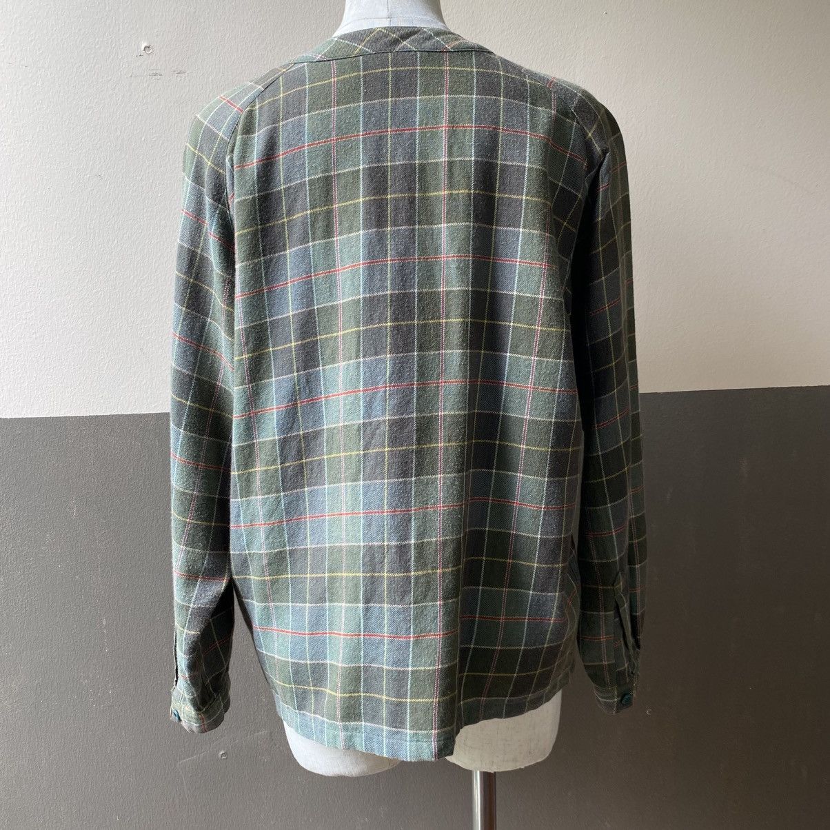 Dior Christian Dior Vintage Green Checkered Long Sleeve Shirt Size M / US 6-8 / IT 42-44 - 18 Thumbnail