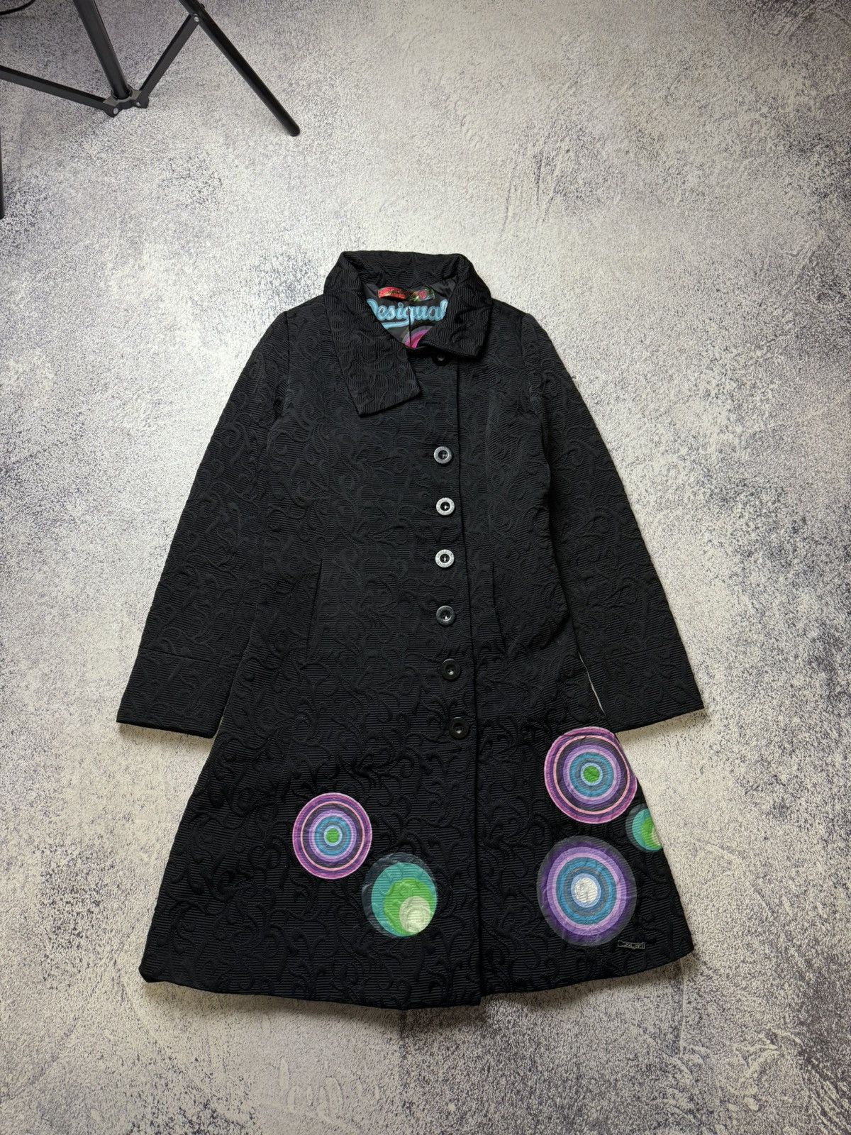 Desigual Ladies Desigual Multicolored Long Coat Size 38 Size XS / US 0-2 / IT 36-38 - 1 Thumbnail