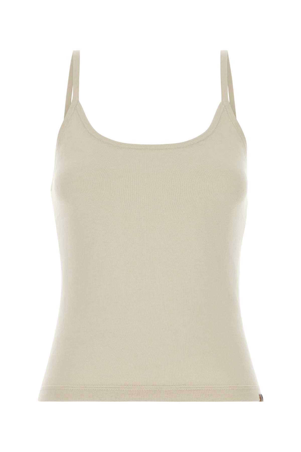 Extreme Cashmere Ivory Cotton Blend Britney Tank Top Size M / US 6-8 / IT 42-44 - 1 Thumbnail