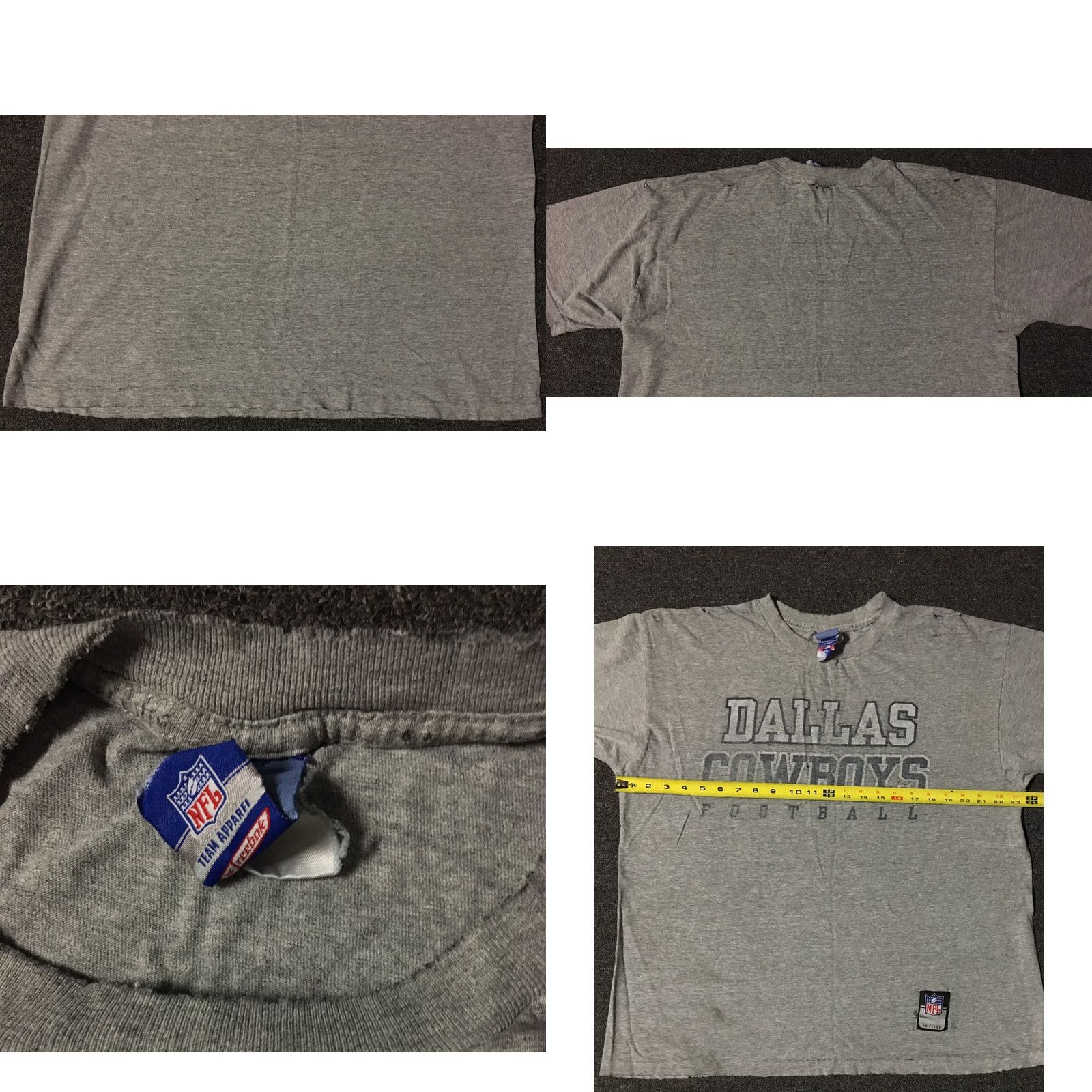 Thrasher VINTAGE Dallas Cowboys Shirt XL Gray 90s Punk Grunge Distressed T-Shirt Mens Sports Football Track Biker Harley Davidson USA United States USA Shirt Size US XL / EU 56 / 4 - 8 Thumbnail