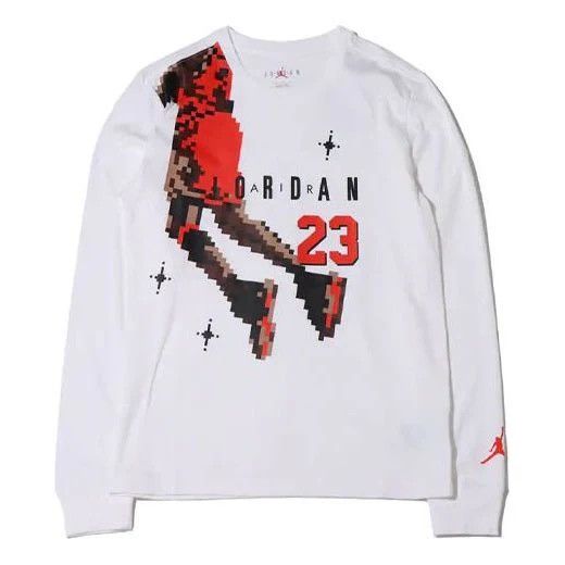 Jordan Brand Air Jordan Casual Sports Round Neck Alphabet Printing LS Tee Size US S / EU 44-46 / 1 - 11 Thumbnail