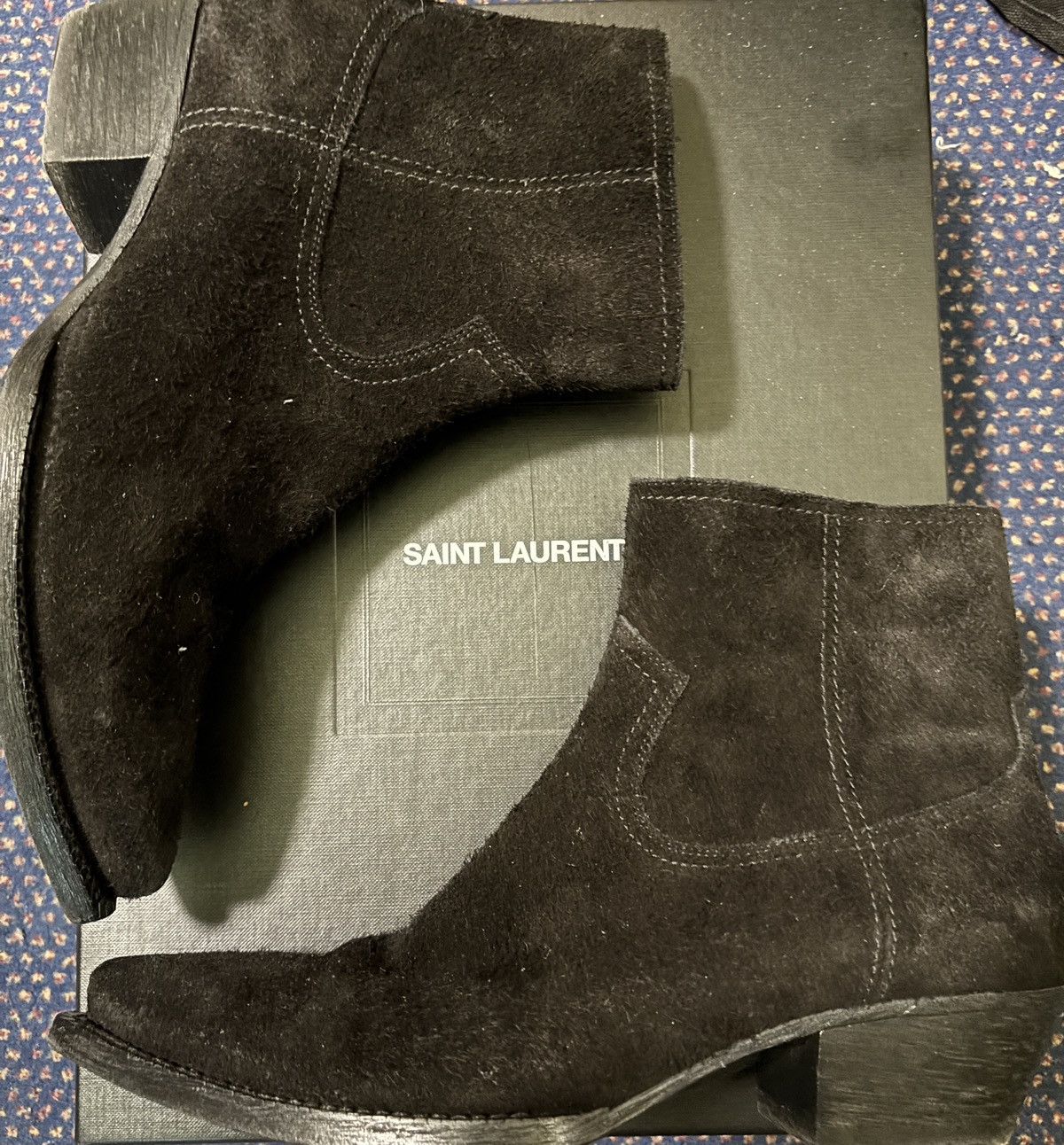 Anthony Vaccarello × Saint Laurent Paris Saint Laurent FW18 Lukas Boot Size US 6.5 / EU 39-40 - 2 Thumbnail