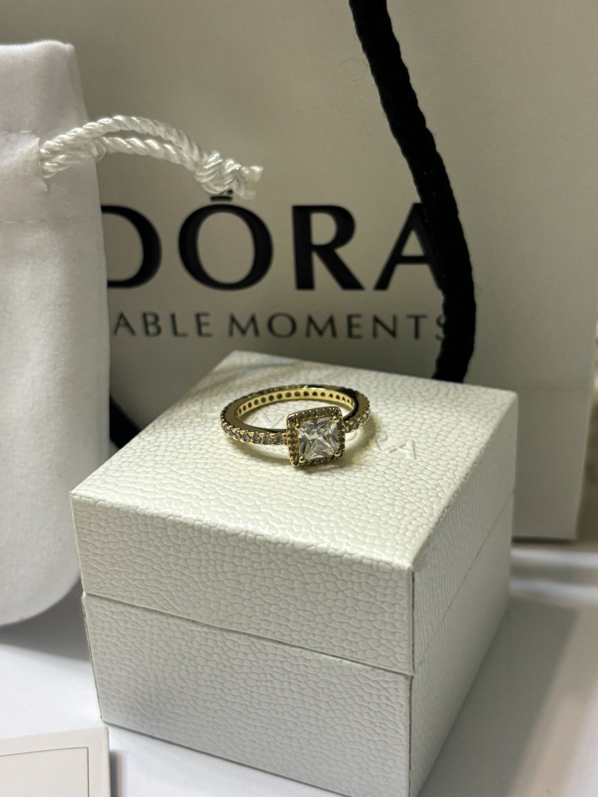 pandora Pandora Gold Diamond Ring Size ONE SIZE - 3 Thumbnail