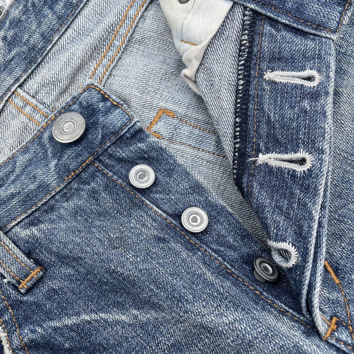 Johnbull 🇯🇵 VINTAGE JOHNBULL SPIRAL CUT WASHED DENIM PANTS Size US 29 - 10 Thumbnail