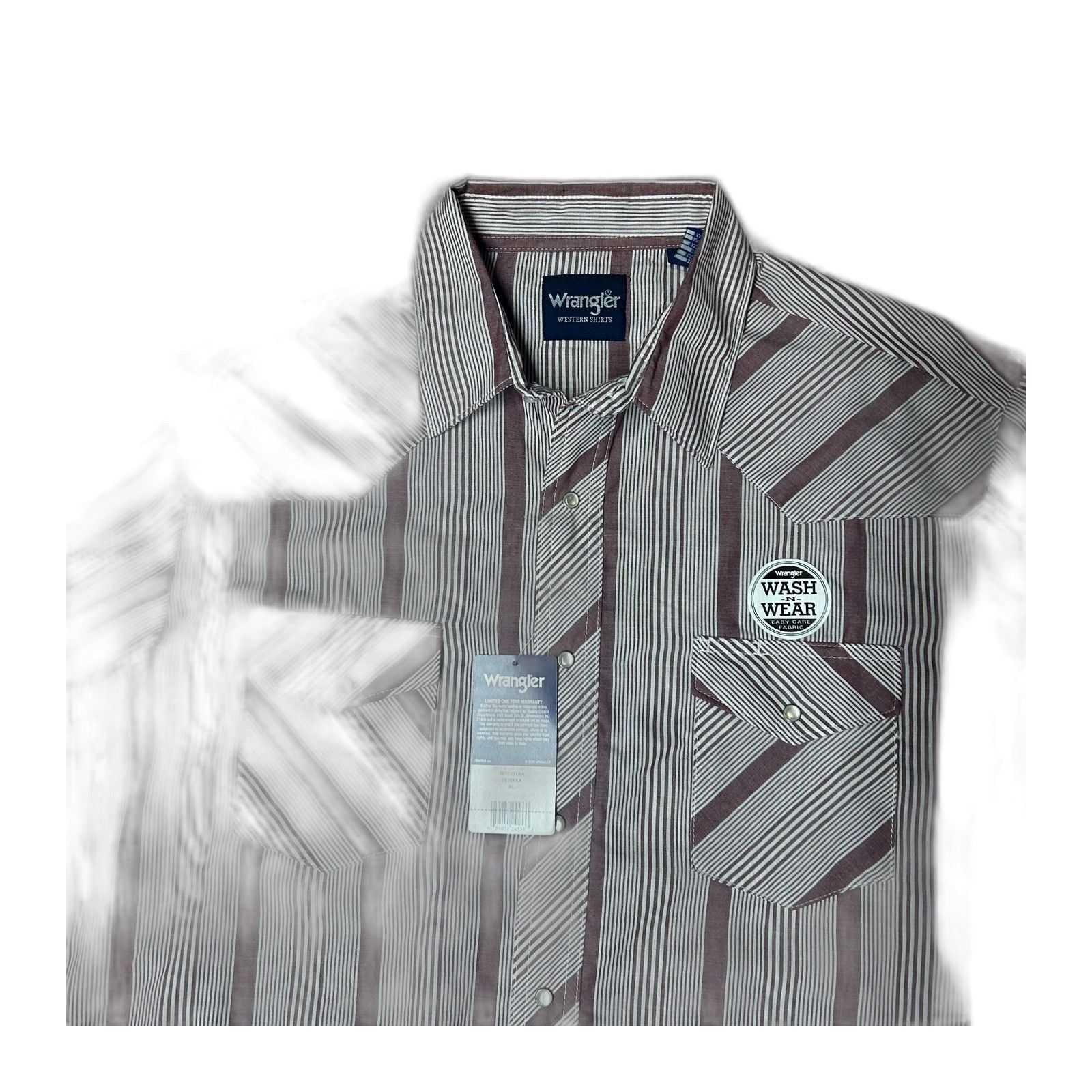 Wrangler Wrangler Pearl Snap NWT Button Western Shirt Red Gray Mens C Size US XL / EU 56 / 4 - 5 Thumbnail