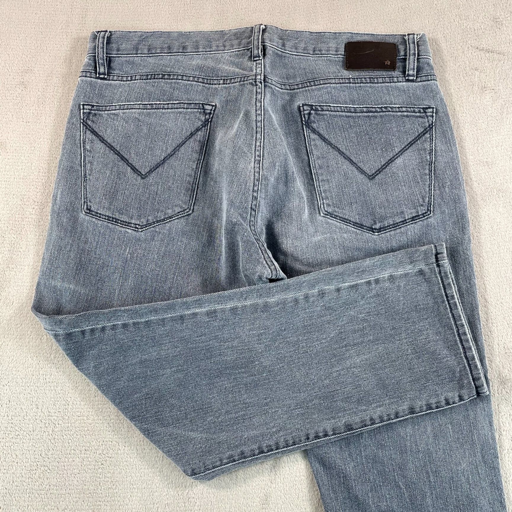 John Varvatos John Varvatos USA Bowery Slim Straight Men 36x26.5 Grey Zip Fly Denim Jeans Size US 36 / EU 52 - 2 Thumbnail