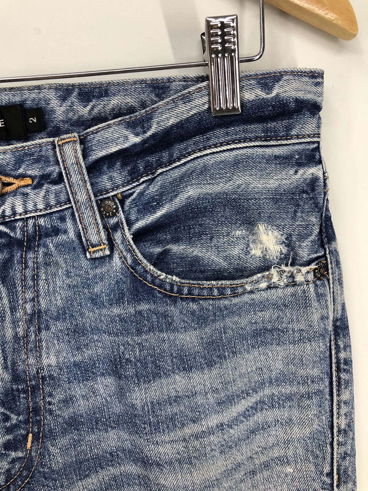 JACKROSE Rare💥Jackrose Seditionaries Distressed Faded Blue Jeans Size US 30 / EU 46 - 6 Thumbnail
