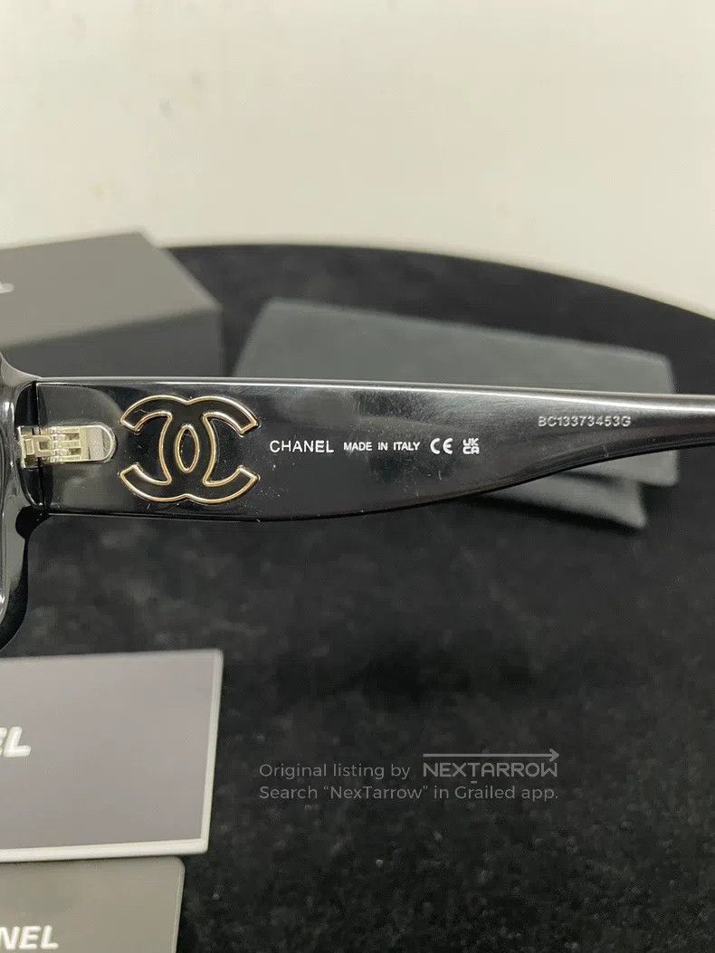 Chanel Chanel Logo square frame flat glasses Size ONE SIZE - 6 Thumbnail