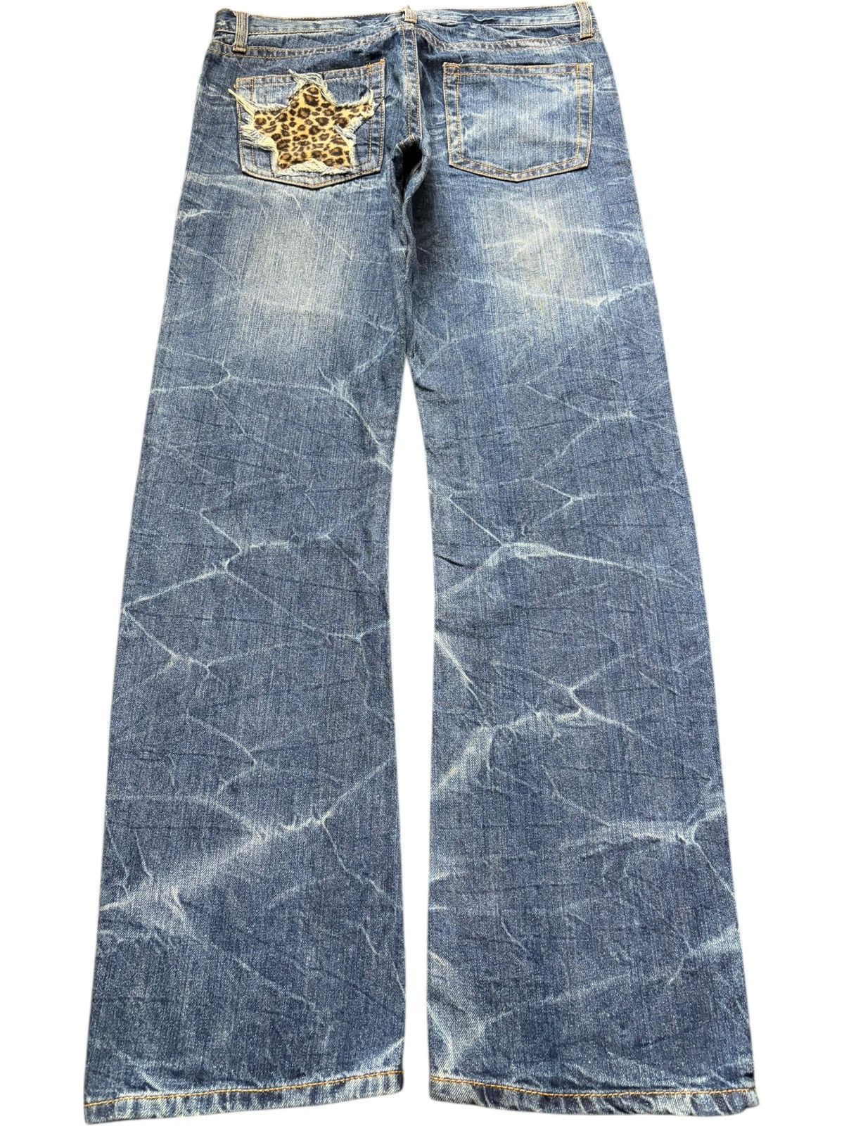 Dsquared2 Vintage Japanese Brand Embroidered Distressed Jeans Size 31" - 2 Thumbnail
