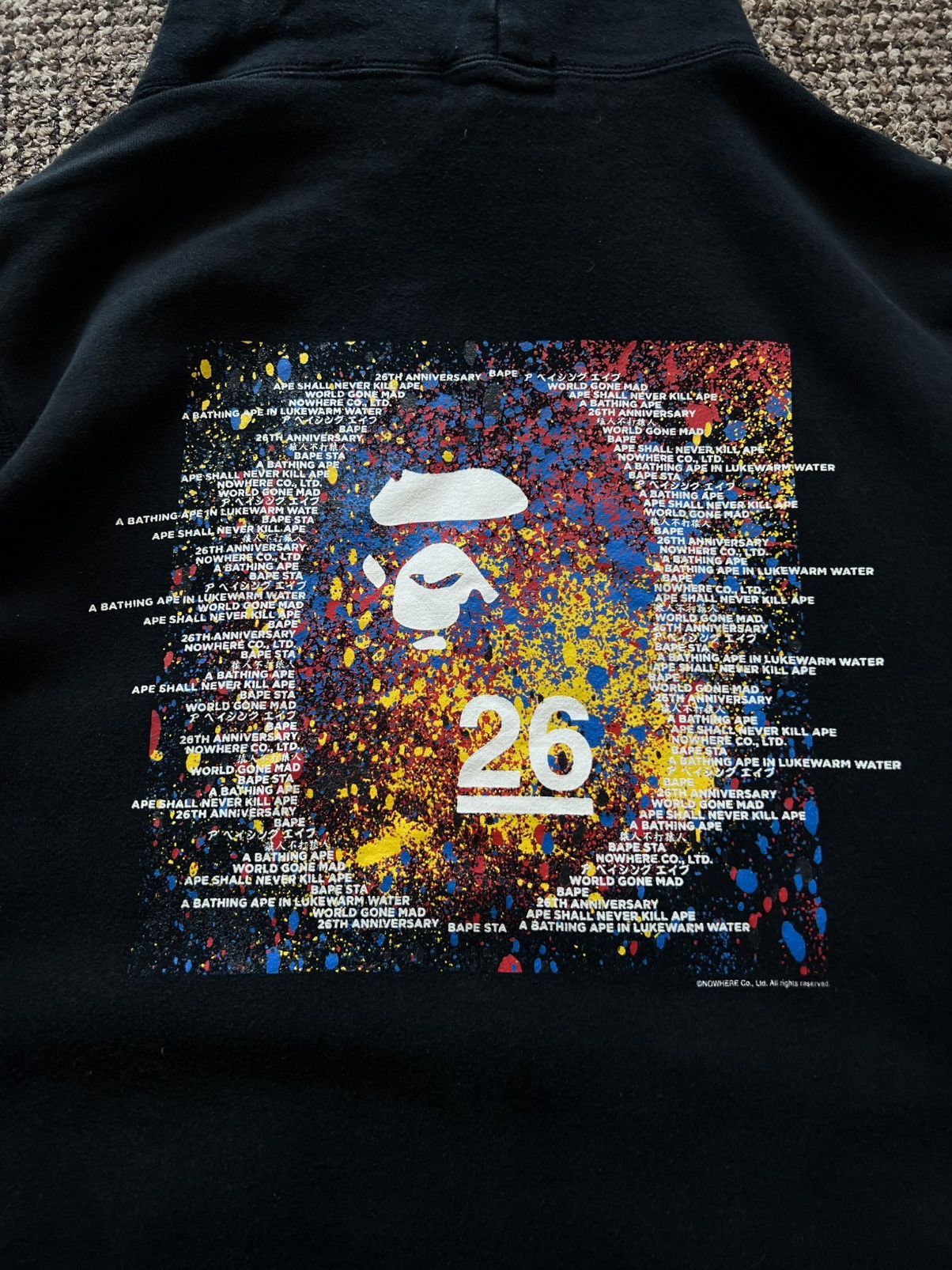 Bape Bape 26th Anniversary Hoodie Black Oversized Size US XL / EU 56 / 4 - 7 Thumbnail