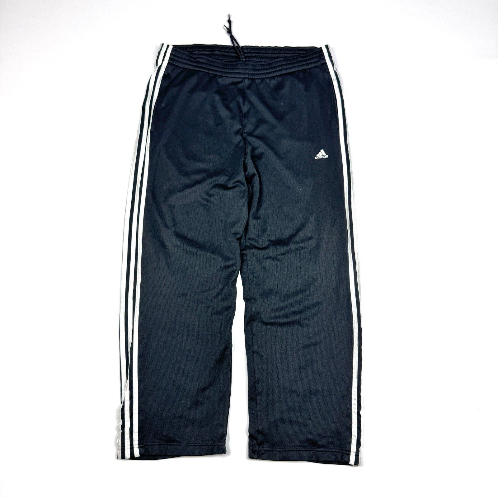 Adidas Adidas Black Mesh Baggy Track Pants Y2K 3-Stripe Size US 34 / EU 50 - 10 Thumbnail