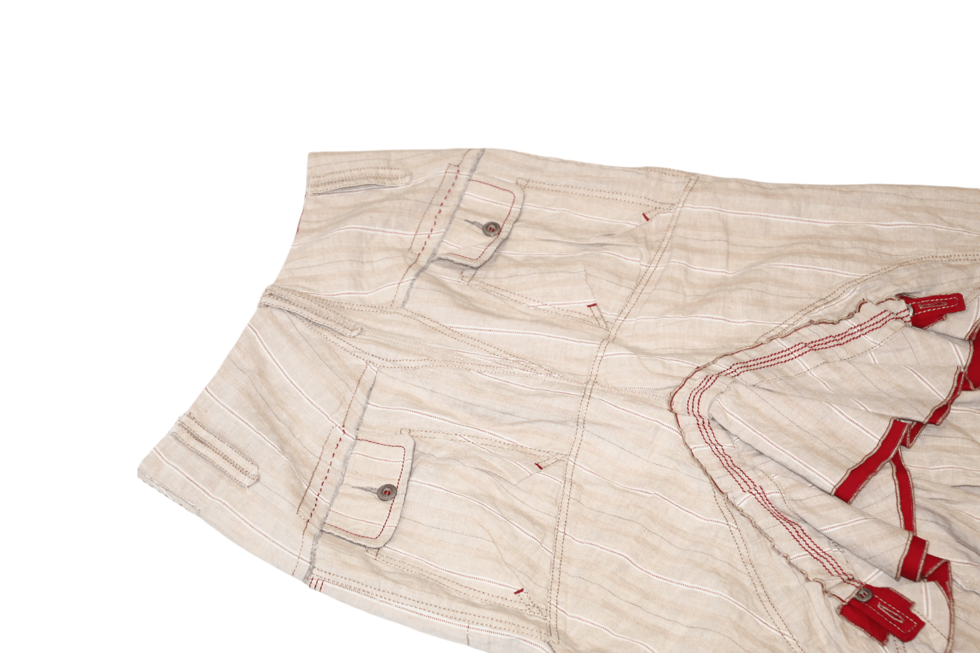 Marithe + Francois Girbaud 🔥Iconoclast Cotton Linen Asymmetrical transformation skirt Size 30" / US 8 / IT 44 - 10 Thumbnail