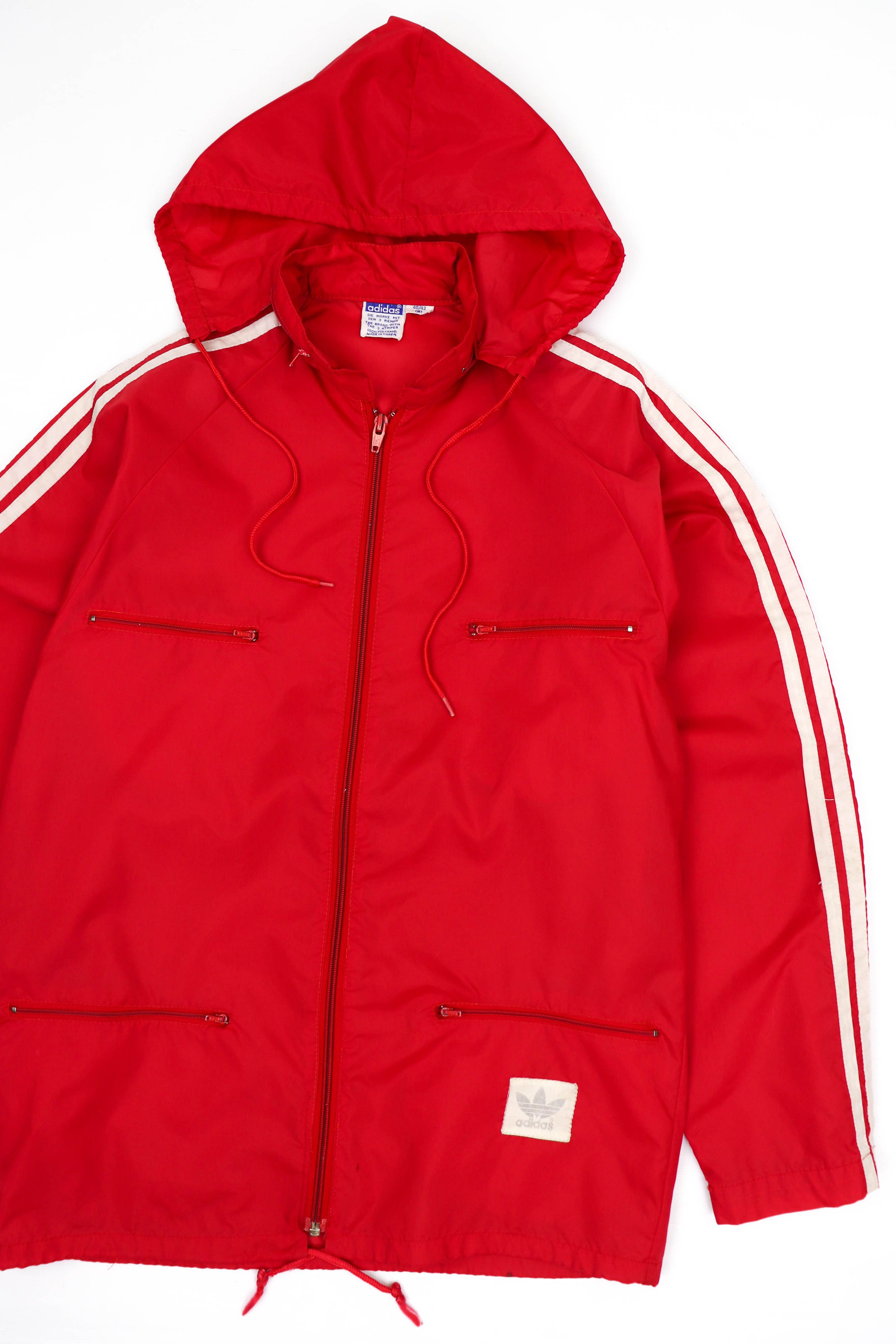 Adidas Adidas Vintage Made in Korea Nylon Windbreaker Hooded Jacket Size US S / EU 44-46 / 1 - 4 Thumbnail