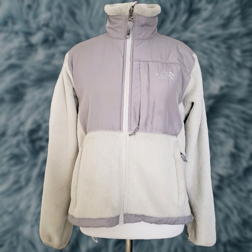 The North Face VINTAGE The North Face Fleece Jacket Women's XS Gray Casual Outdoor Logo Full Zip Pockets Size XS / US 0-2 / IT 36-38 - 1 Thumbnail