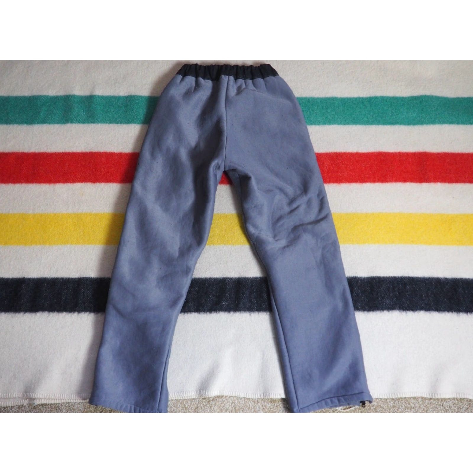 Vintage VTG Moonstone 70s Fleece Pants Gray Black Side Zip 29x29 Outdoor Mens Regular Size 29 Size US 29 - 2 Thumbnail