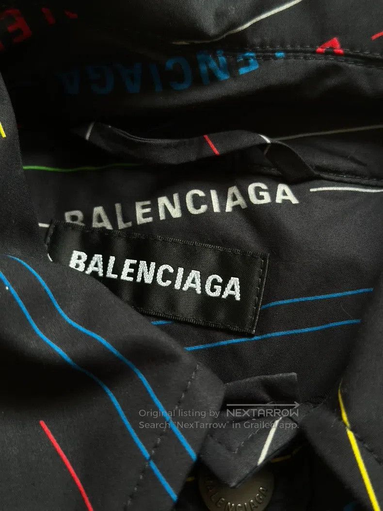 Balenciaga Balenciaga Bullet Screen Logo Short Sleeve Shirt Size US M / EU 48-50 / 2 - 9 Thumbnail