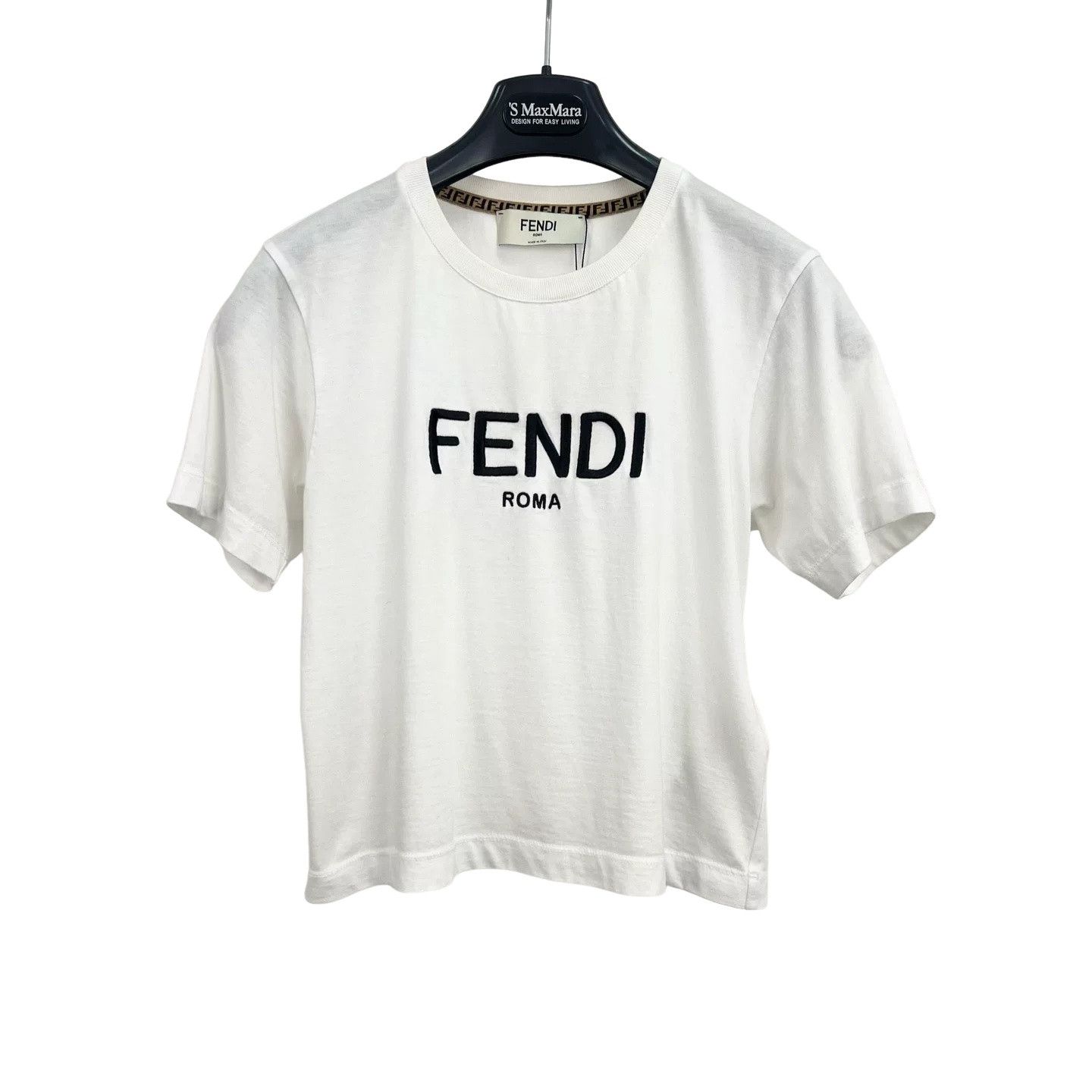 Fendi Fendi Logo Embroidery T-Shirt Size XXS Size XXS / US 00 / IT 34 - 1 Thumbnail