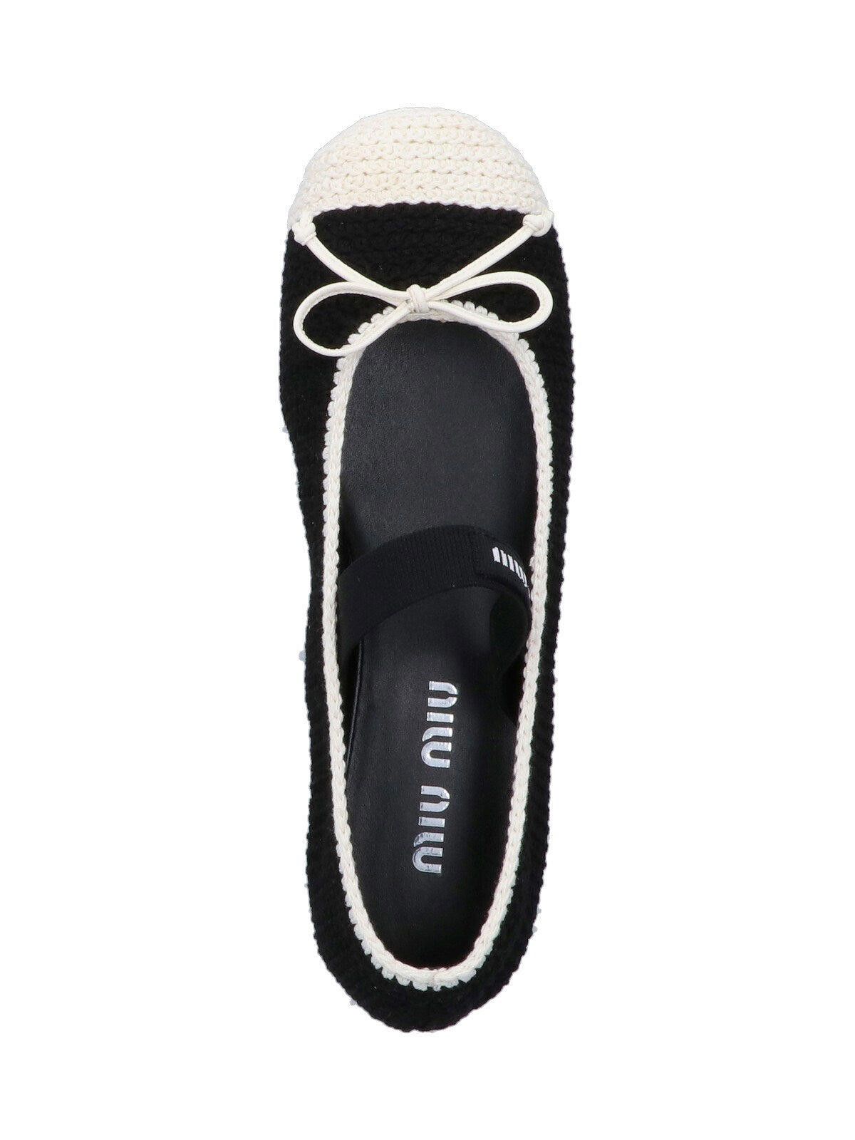 Miu Miu Miu Miu Crochet knit ballerinas size 37 Size ONE SIZE - 3 Thumbnail
