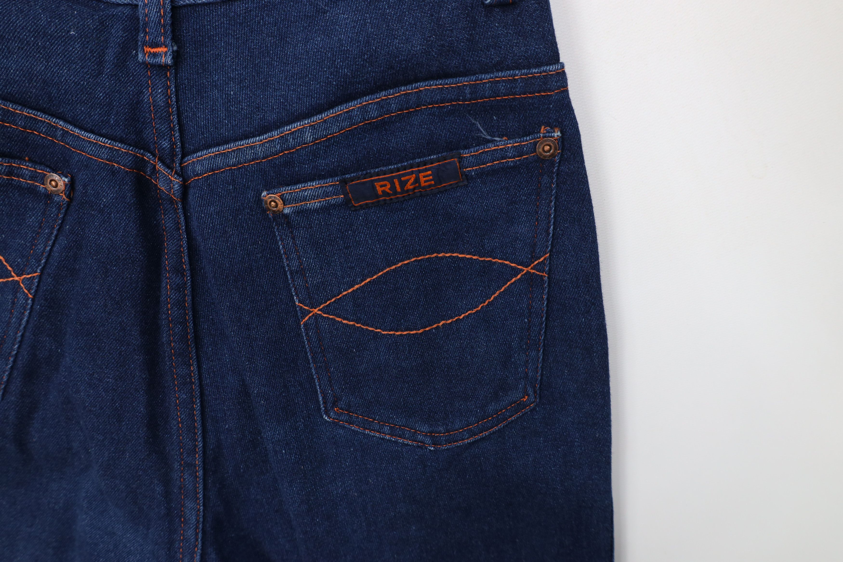Vintage Vintage 70s Streetwear Flared Wide Leg Denim Jeans Blue USA Size 34" / US 12 / IT 48 - 14 Thumbnail