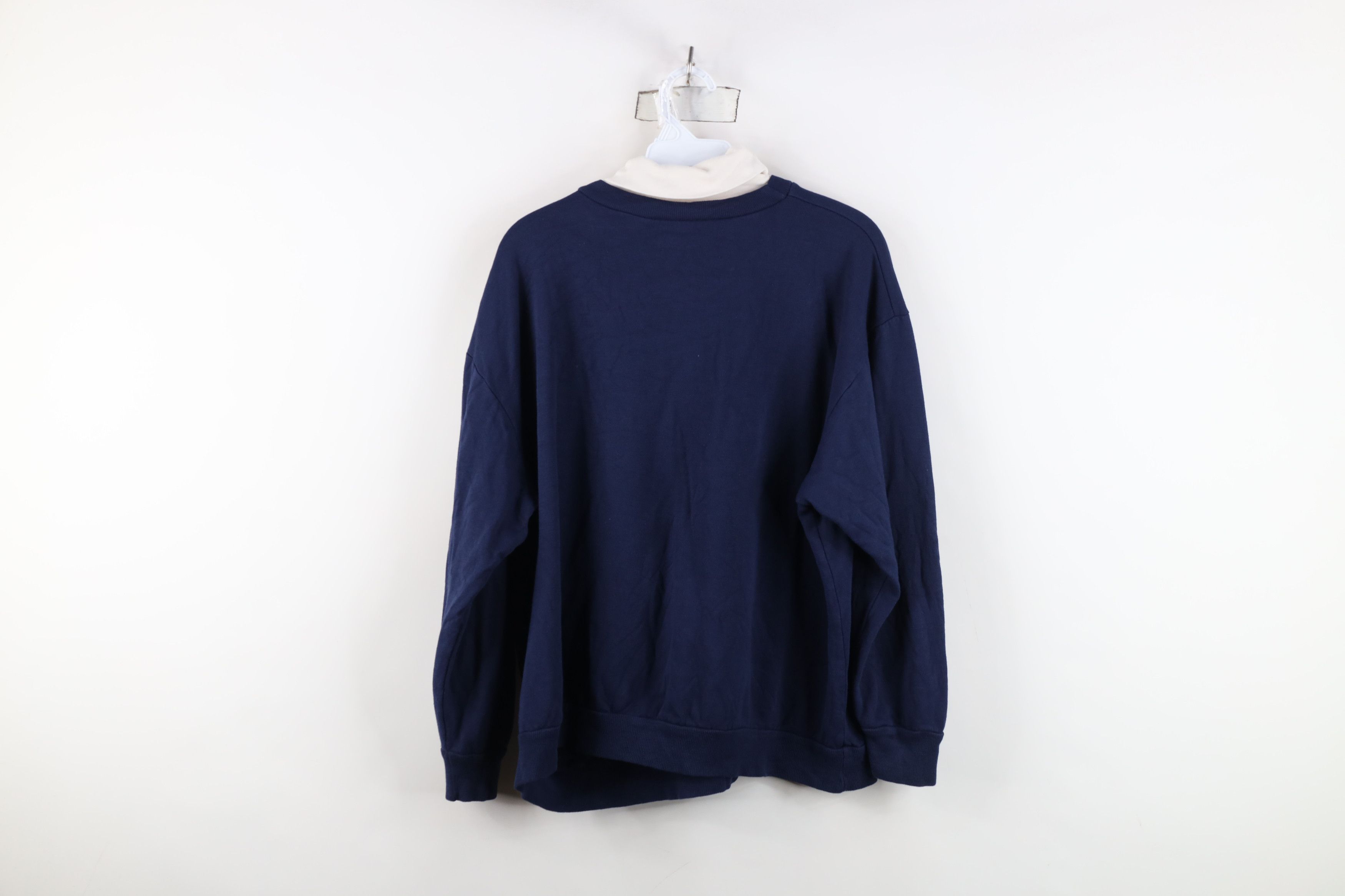 Vintage Vintage 90s Streetwear Winter Turtleneck Sweatshirt USA Size L / US 10 / IT 46 - 13 Thumbnail