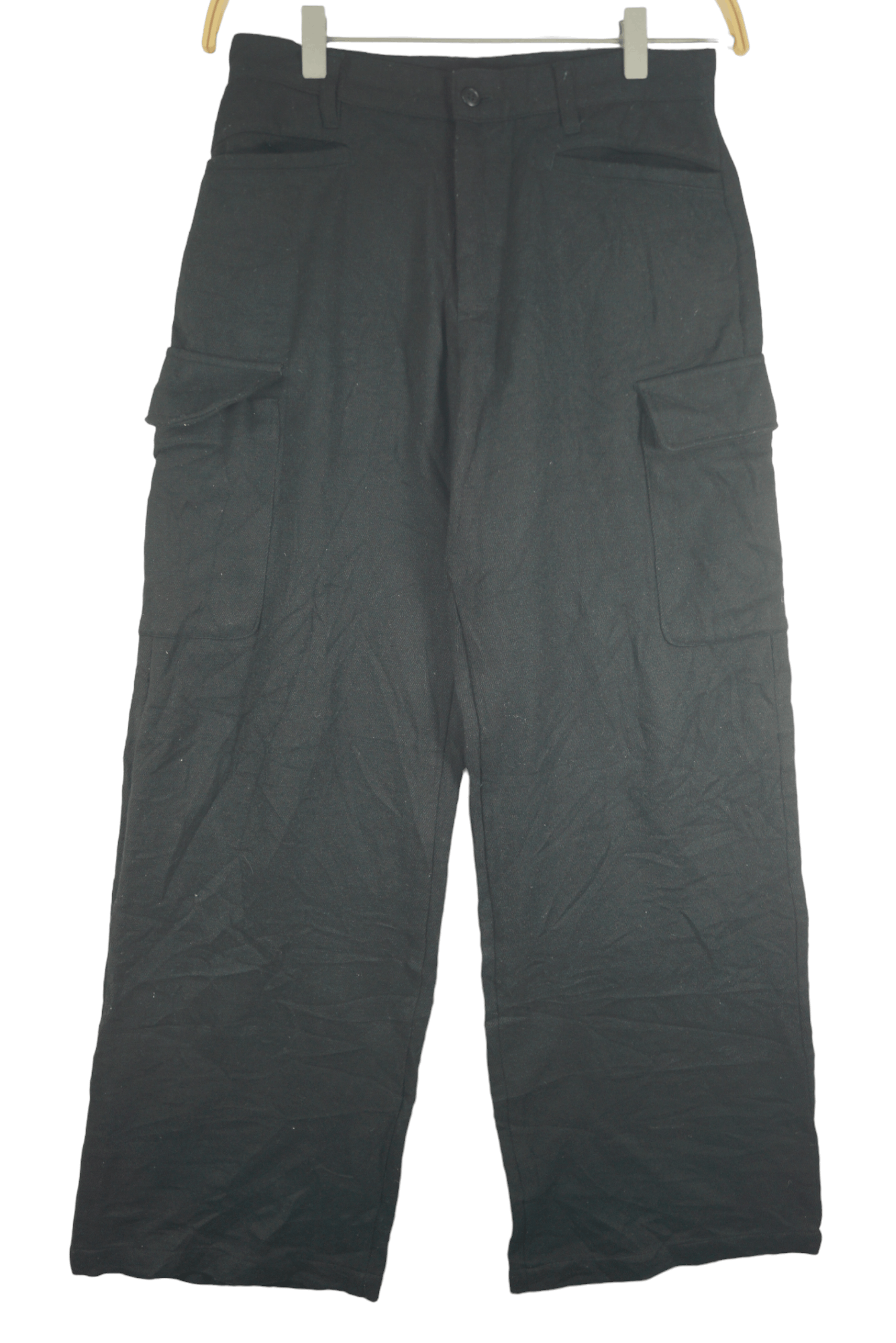 image of Ppfm Cargo Pants All Black Nice Design, Men's (Size 26)