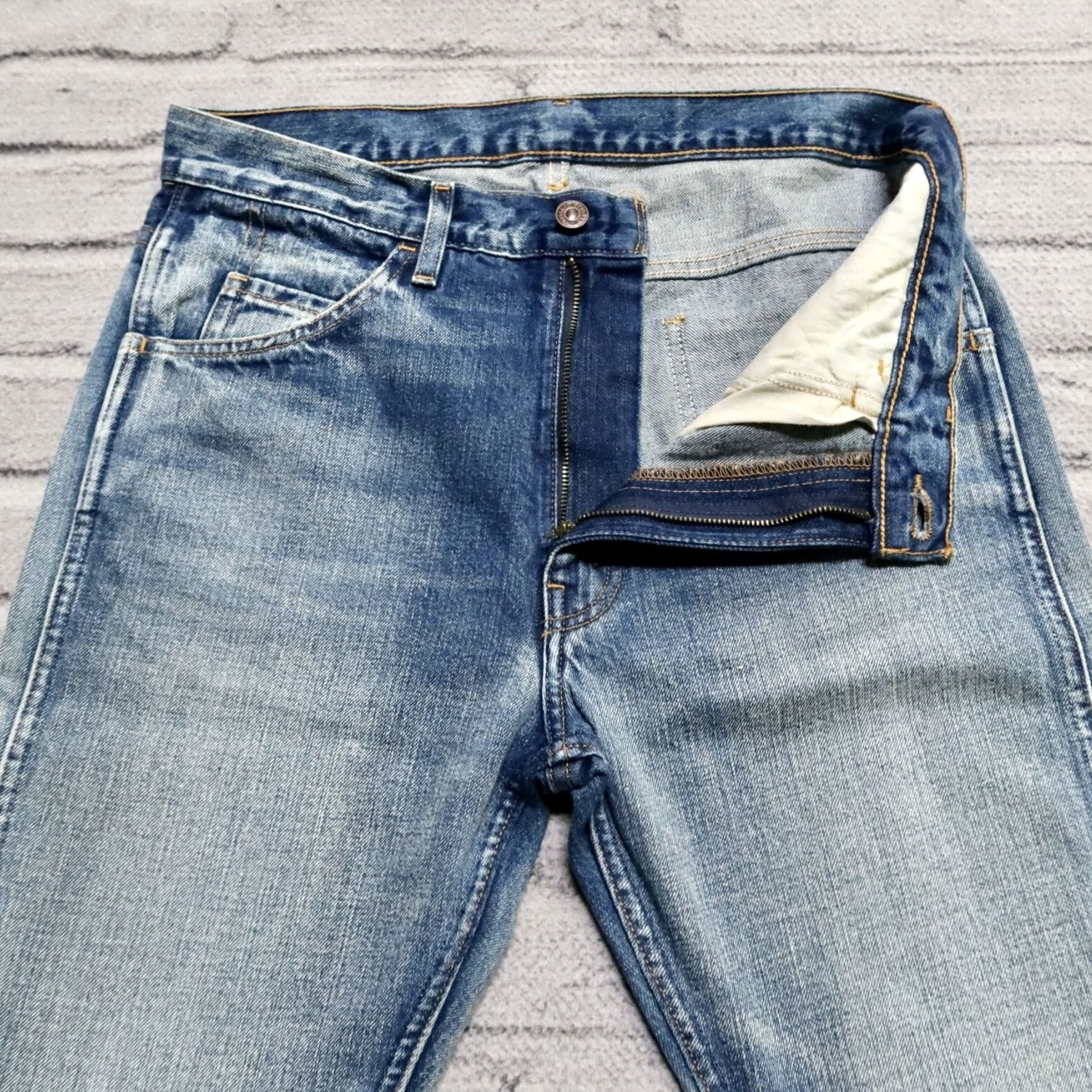 Levi's VINTAGE Levi's LVC Jeans Cone Denim Big E 31 Mens Medium Wash Denim Jeans Size US 31 - 3 Thumbnail
