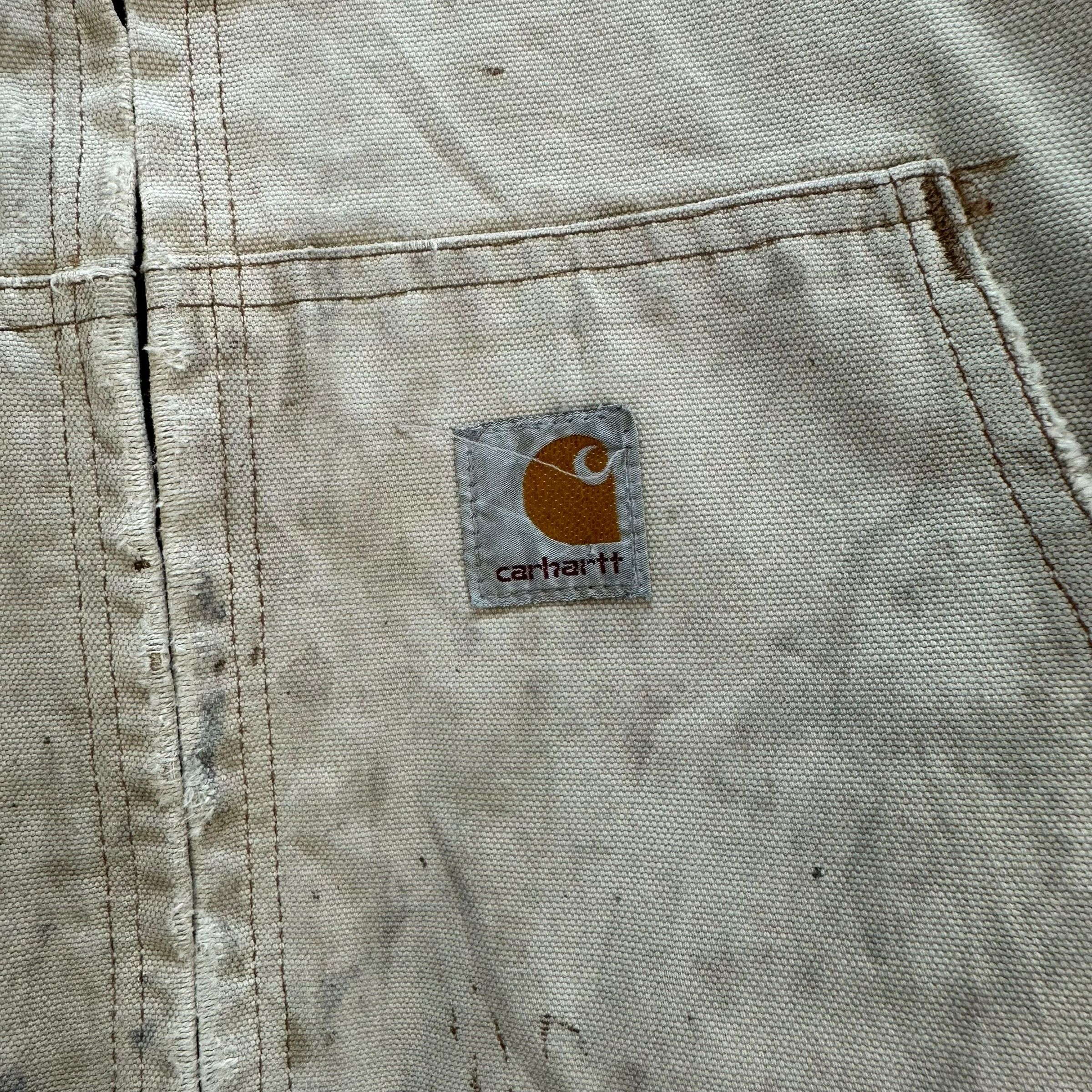 Carhartt TRASHED🔥 Carhartt Quick Duck Distressed Jacket #A31-0699 Size US XXL / EU 58 / 5 - 5 Thumbnail