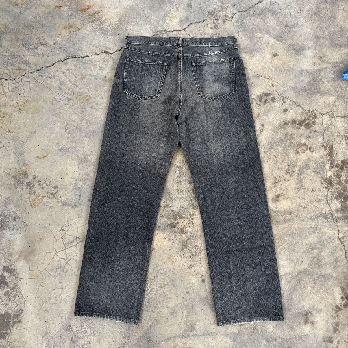Japanese Brand VINTAGE JAPANESE FADED BLACK JEAN DENIM PANTS Size US 35 - 2 Thumbnail