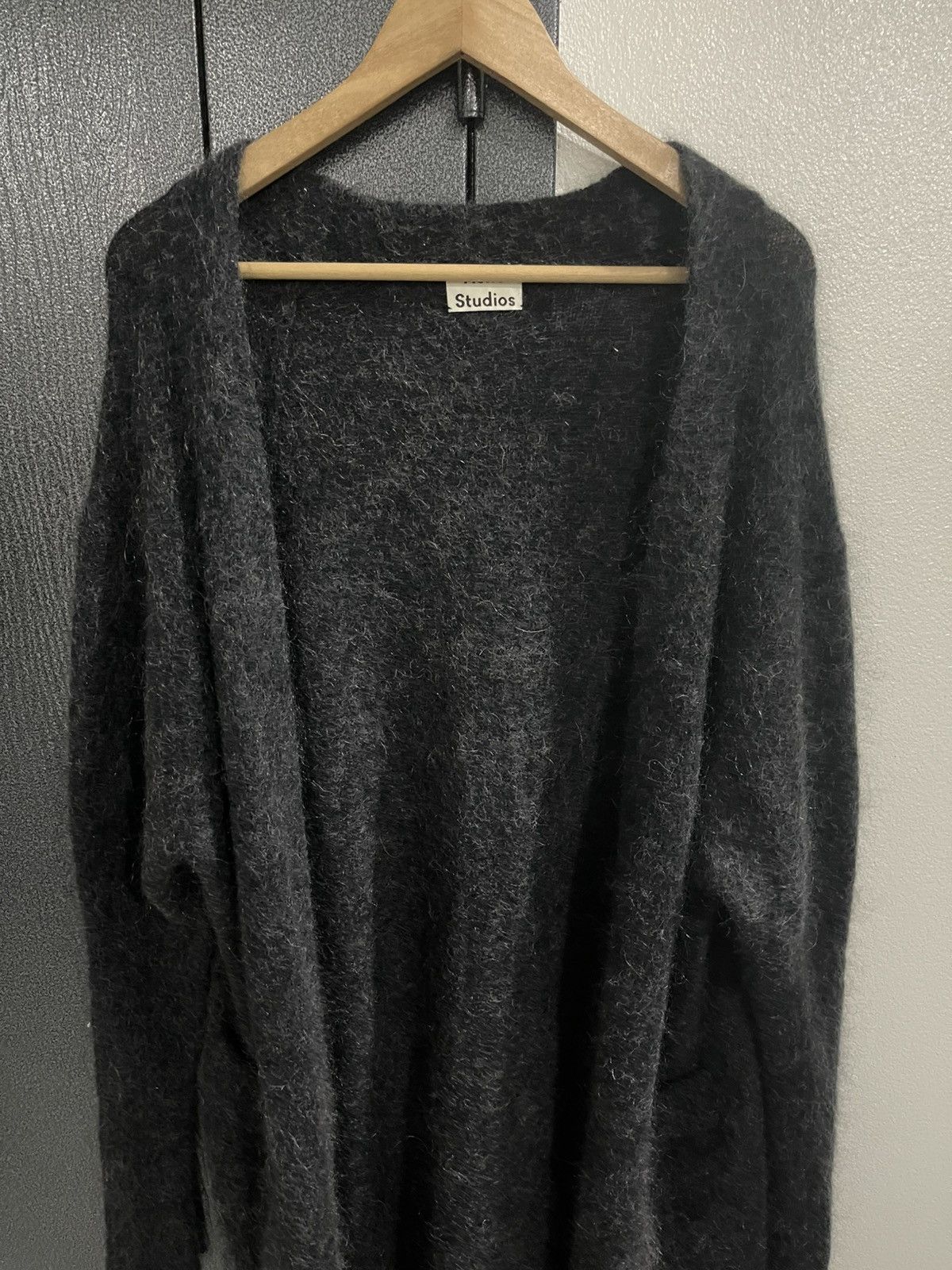 Acne Studios Acne Studios Raya Wool And Mohair Blend Cardigan Size S / US 4 / IT 40 - 7 Thumbnail