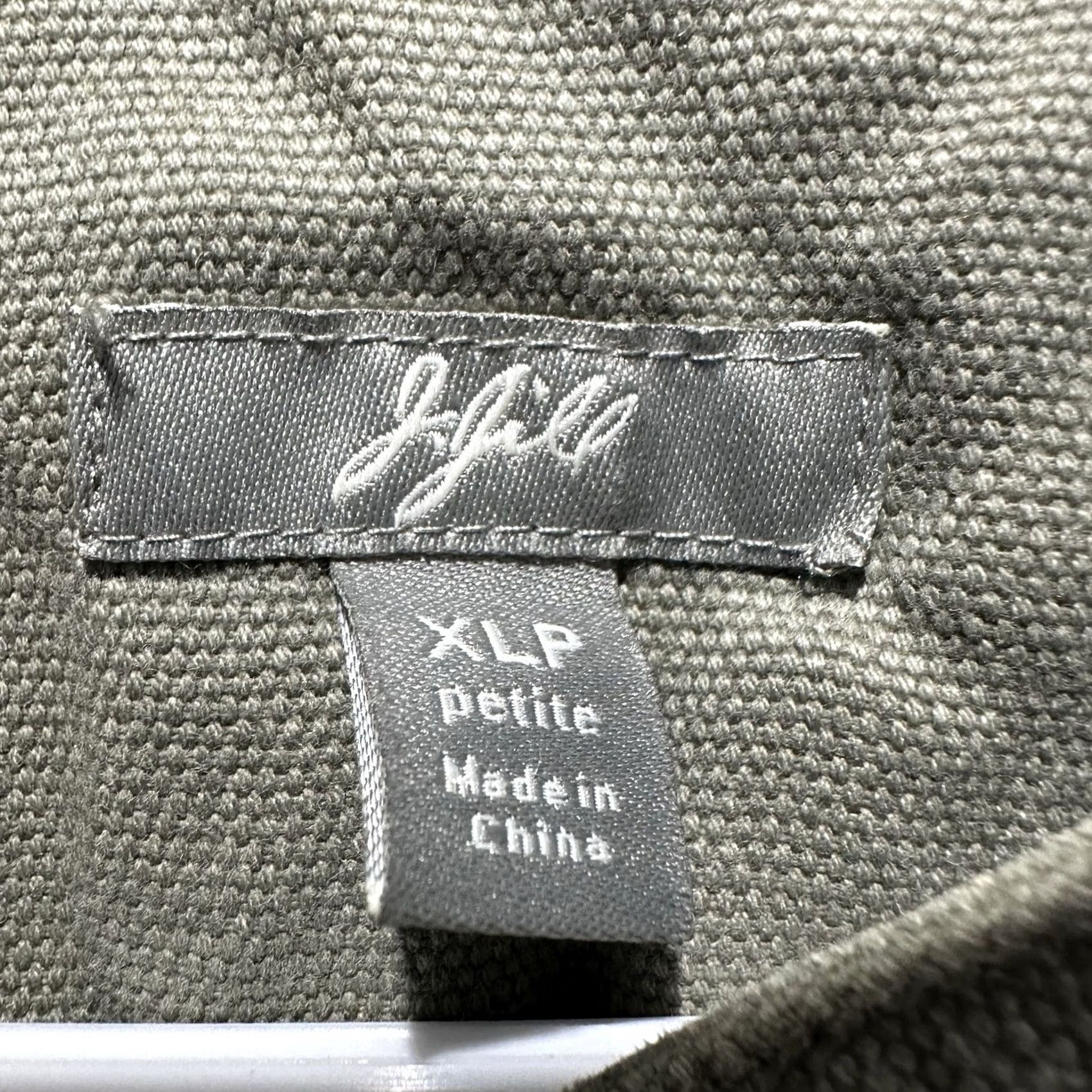 J. Jill J. Jill Jacket Womens XL Olive Green Canvas Snap Front Pockets Utility GUC Size XL / US 12-14 / IT 48-50 - 3 Thumbnail
