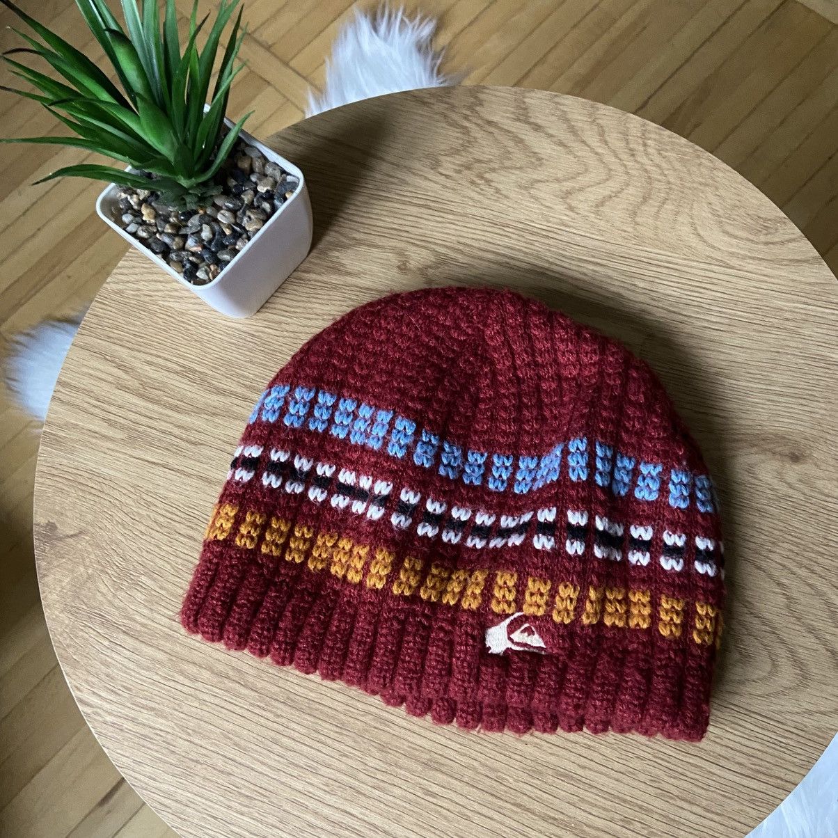 Quiksilver 📌 Vintage 00s Y2K Quiksilver Surf Style Beanie Hat Size ONE SIZE - 1 Thumbnail