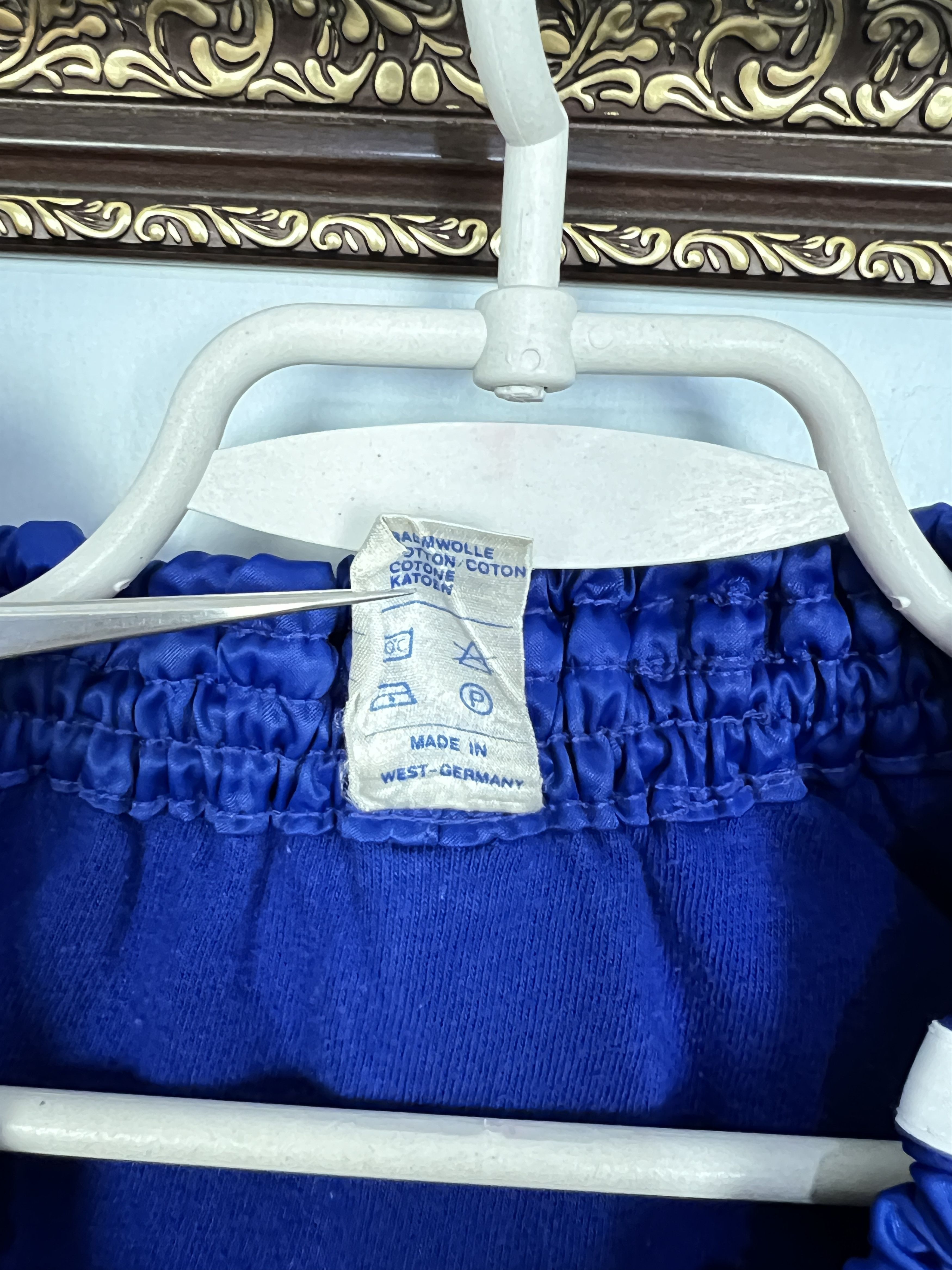 Adidas Vintage 90's Adidas West Germany Nylon Blue Shorts Mens L Size US 34 / EU 50 - 9 Thumbnail