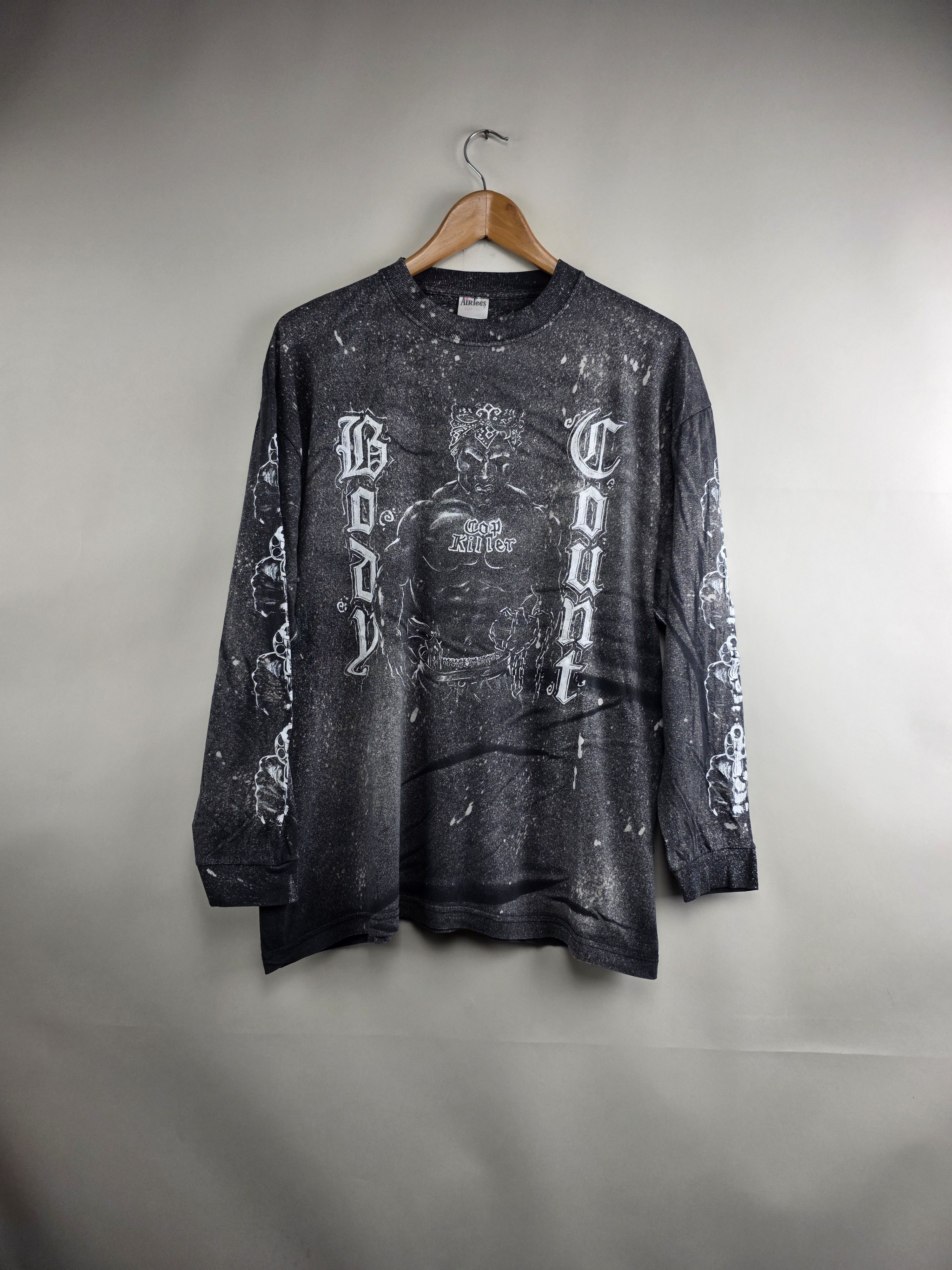 Band Tees × Rap Tees × Vintage 90s Body Count Cop Killer Long-sleeved XL 22" 27.5" Size US XL / EU 56 / 4 - 1 Thumbnail