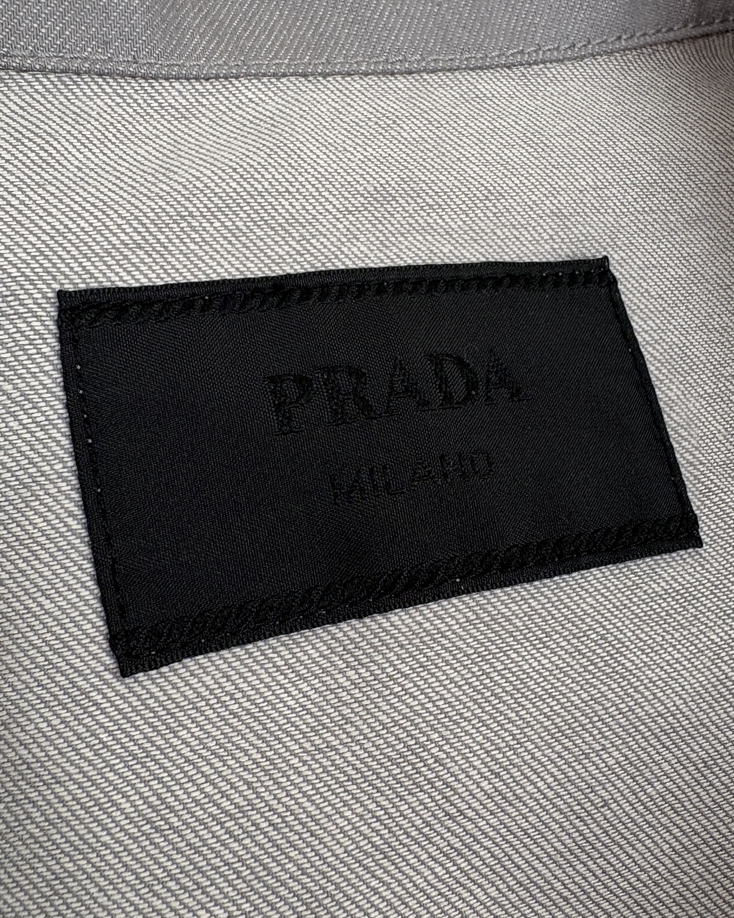 Prada 100% authentic mens PRADA cotton denim bomber jacket. XL Size US XL / EU 56 / 4 - 6 Thumbnail