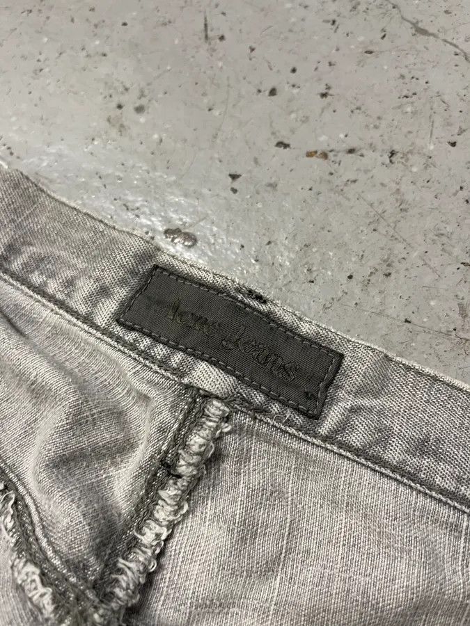 Acne Studios 2000s Acne Studios Max Clay Grey Slim Riped Denim Jeans Size US 32 / EU 48 - 11 Thumbnail
