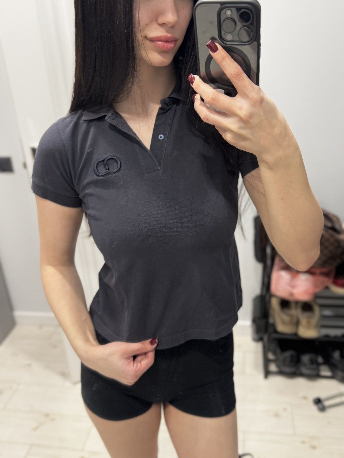 Dior Dior Minimalist Polo Shirt Womens Color Faded Size S / US 4 / IT 40 - 4 Thumbnail