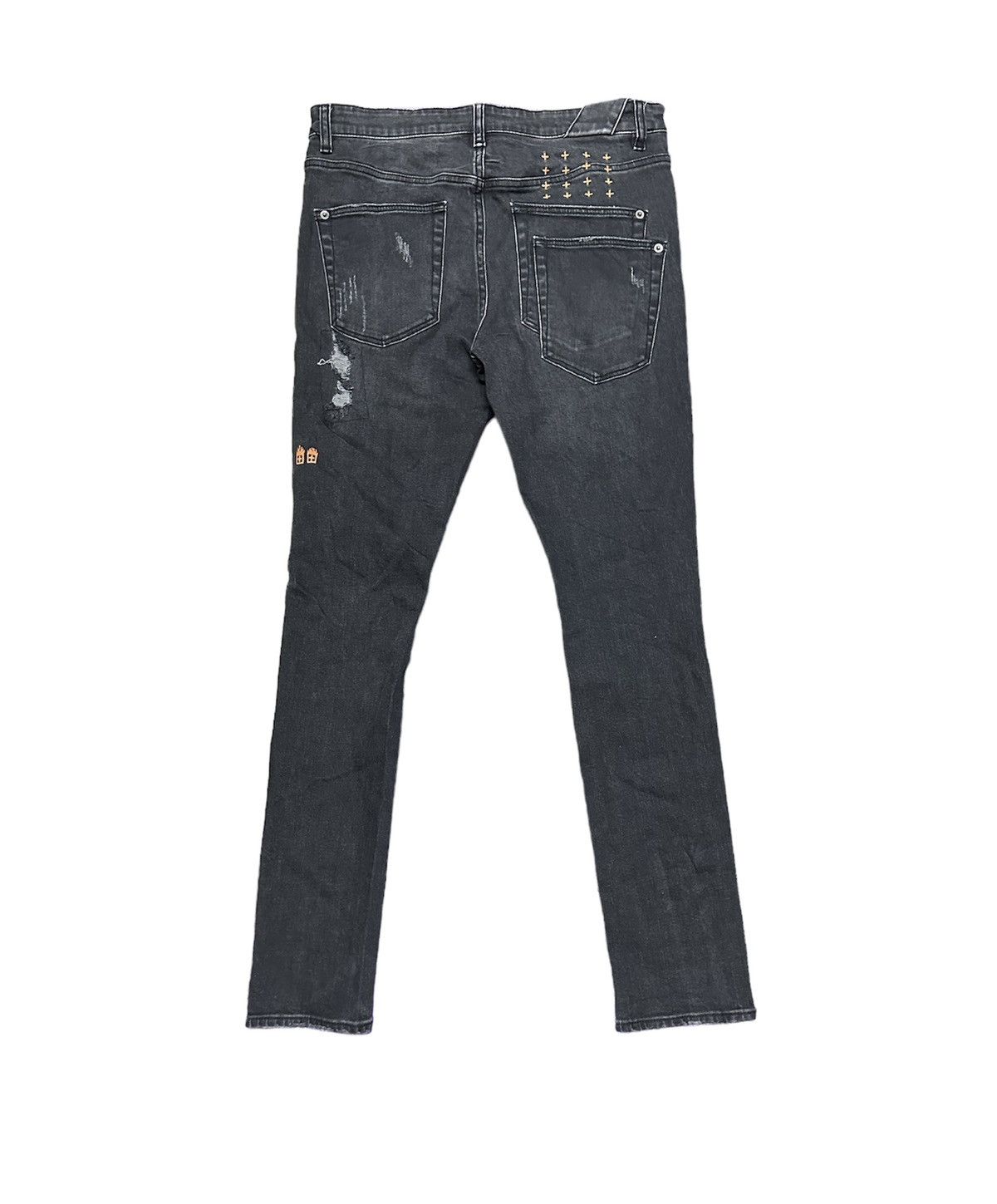Ksubi Ksubi Van Winkle Angst skinny Trashed Black Jeans Size US 32 / EU 48 - 2 Thumbnail