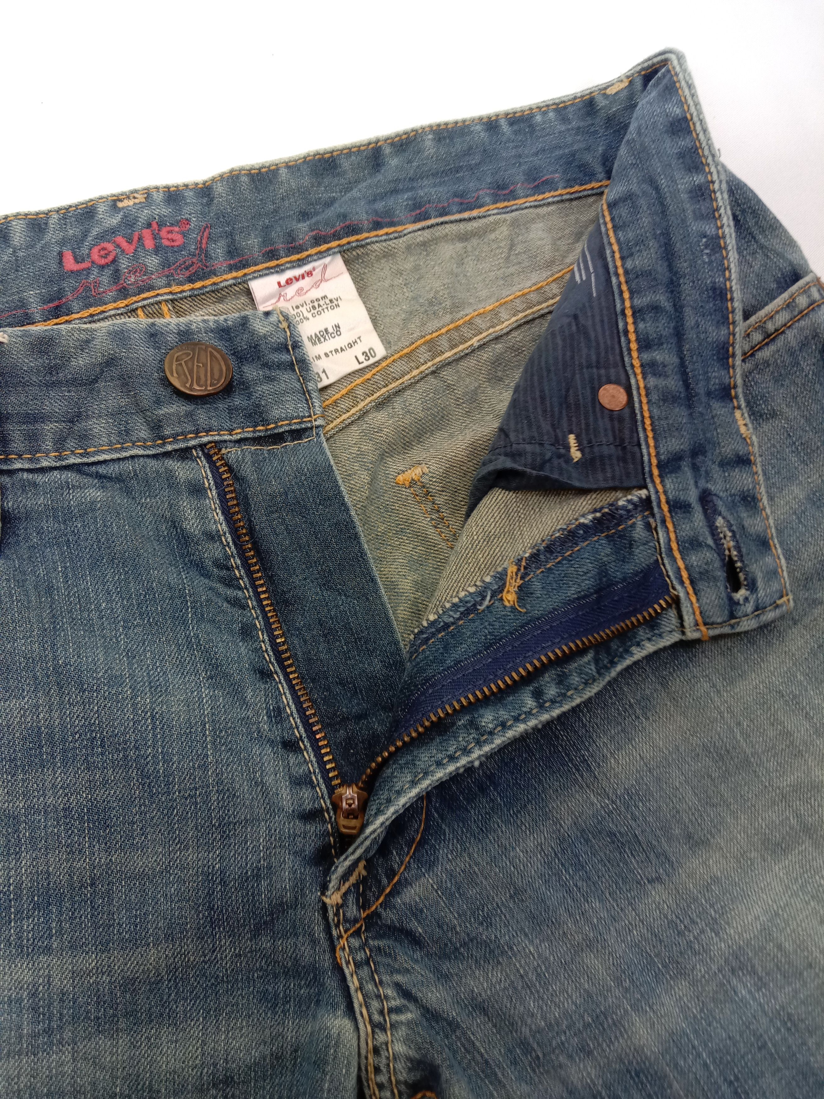 Levi's Vintage Levi's Red Jeans Earth Tone Slim Straight Denim Size US 31 - 9 Thumbnail