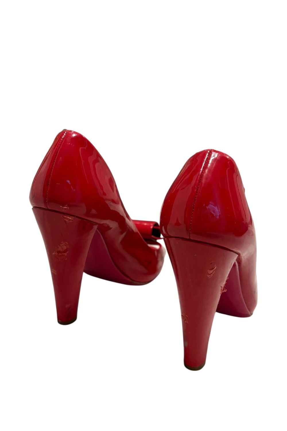 Miu Miu Miu Miu red bow heels Size US 7 / IT 37 - 5 Thumbnail