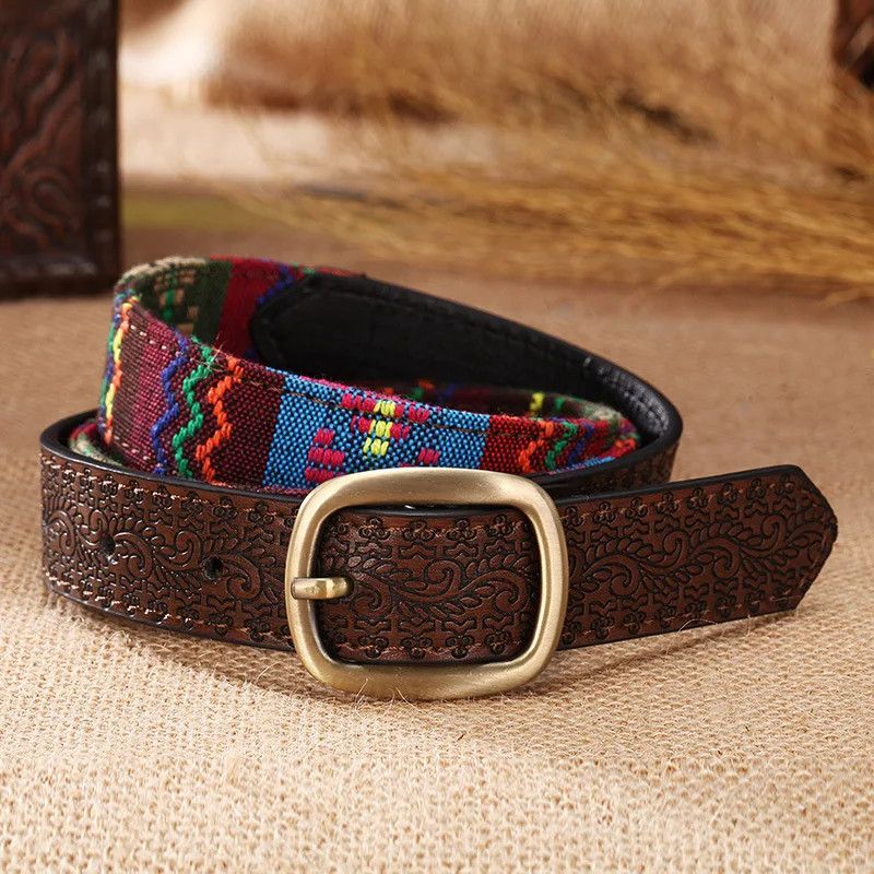 Japanese Brand × Vintage Embroided ethnic classic belt Size ONE SIZE - 4 Thumbnail