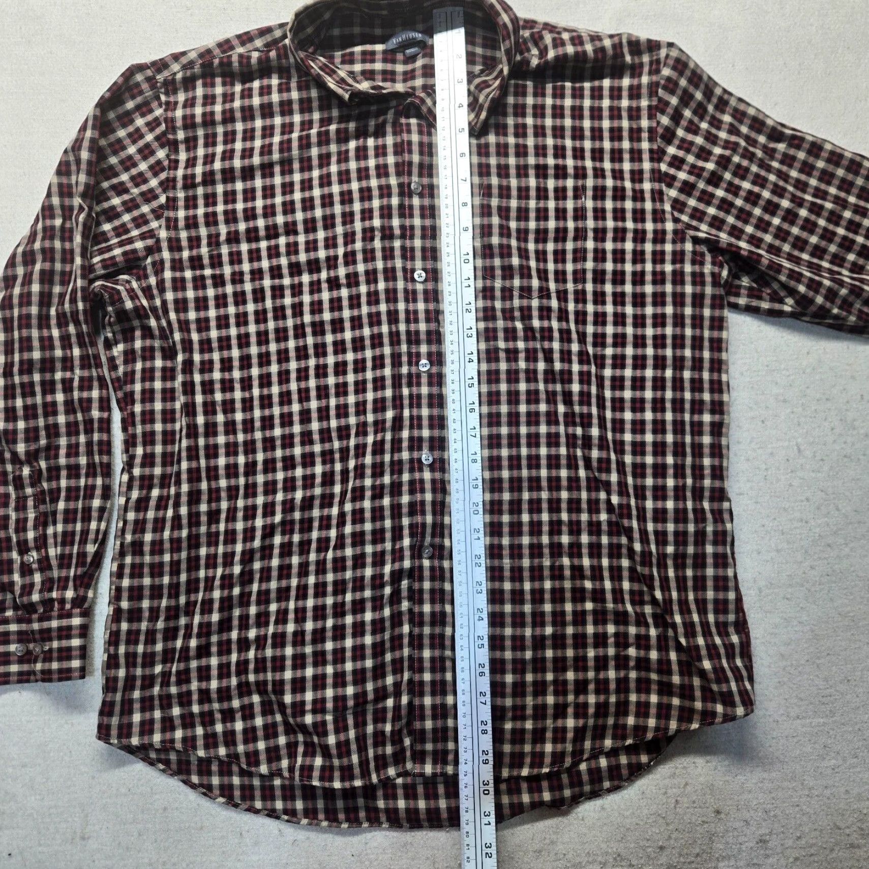 Van Heusen Van Heusen Shirt Men XL Multicolor Plaid Long Sleeve Button-Up Casual Workwear Mens Size US XL / EU 56 / 4 - 6 Thumbnail