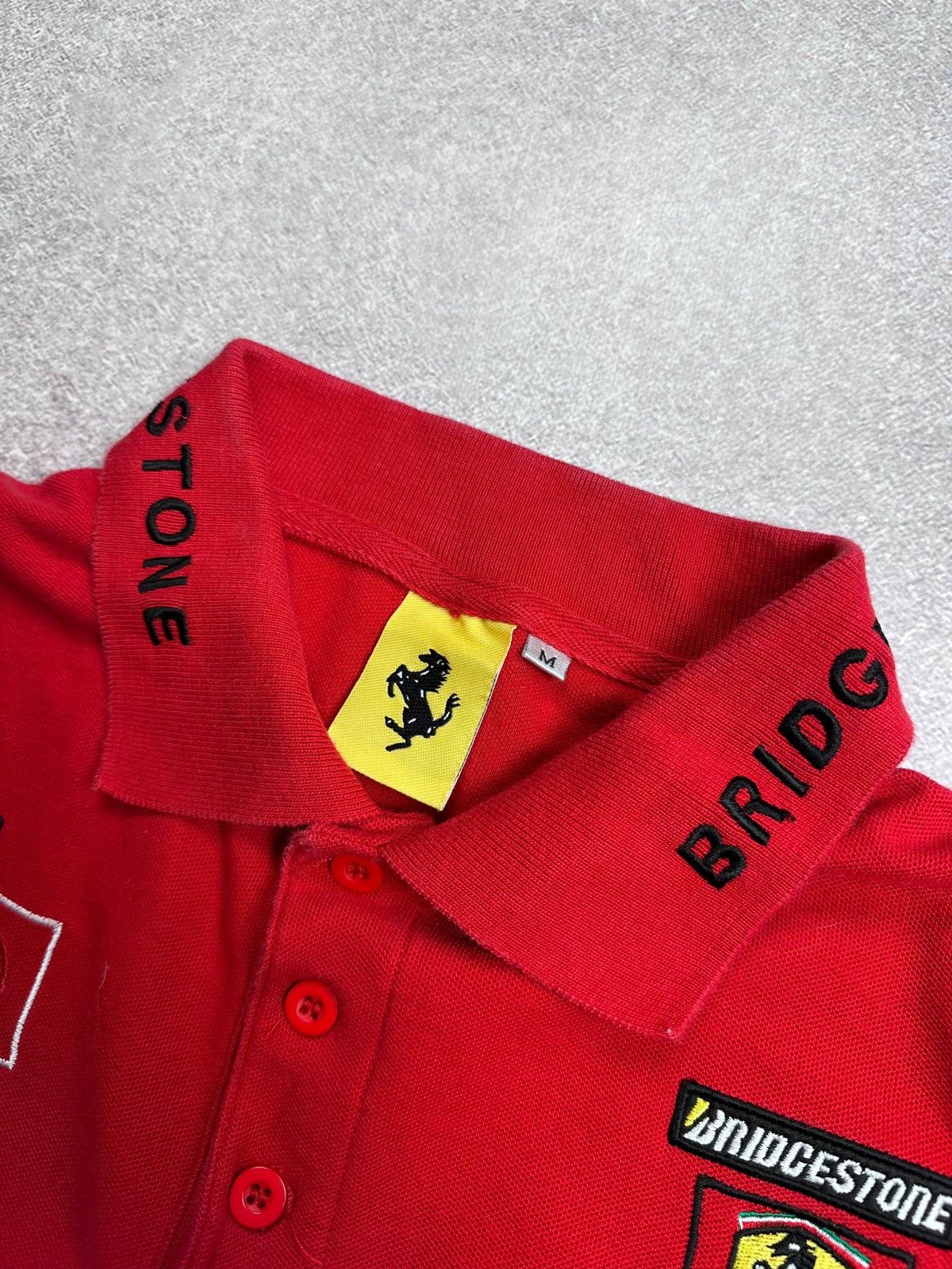 Ferrari Vintage 90s Ferarri F-1 Racing Polo Shirt M Size US M / EU 48-50 / 2 - 6 Thumbnail