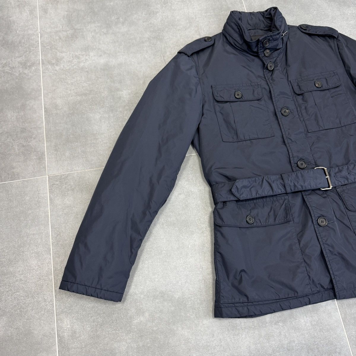 Prada Rare Prada Milano Nylon Navy Blue Jacket Size 50 Size US M / EU 48-50 / 2 - 3 Thumbnail