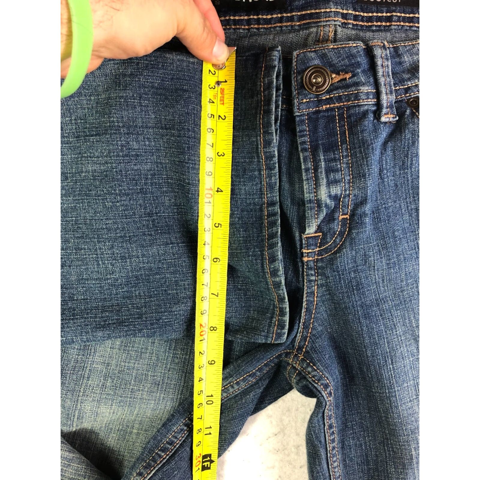 Jordache Jordache Mid Rise Bootcut Jeans Womens Size 6 Blue Denim Regular Rise 29in Inseam Blue Denim - Jordache Bootscut? Size 28" / US 6 / IT 42 - 6 Thumbnail