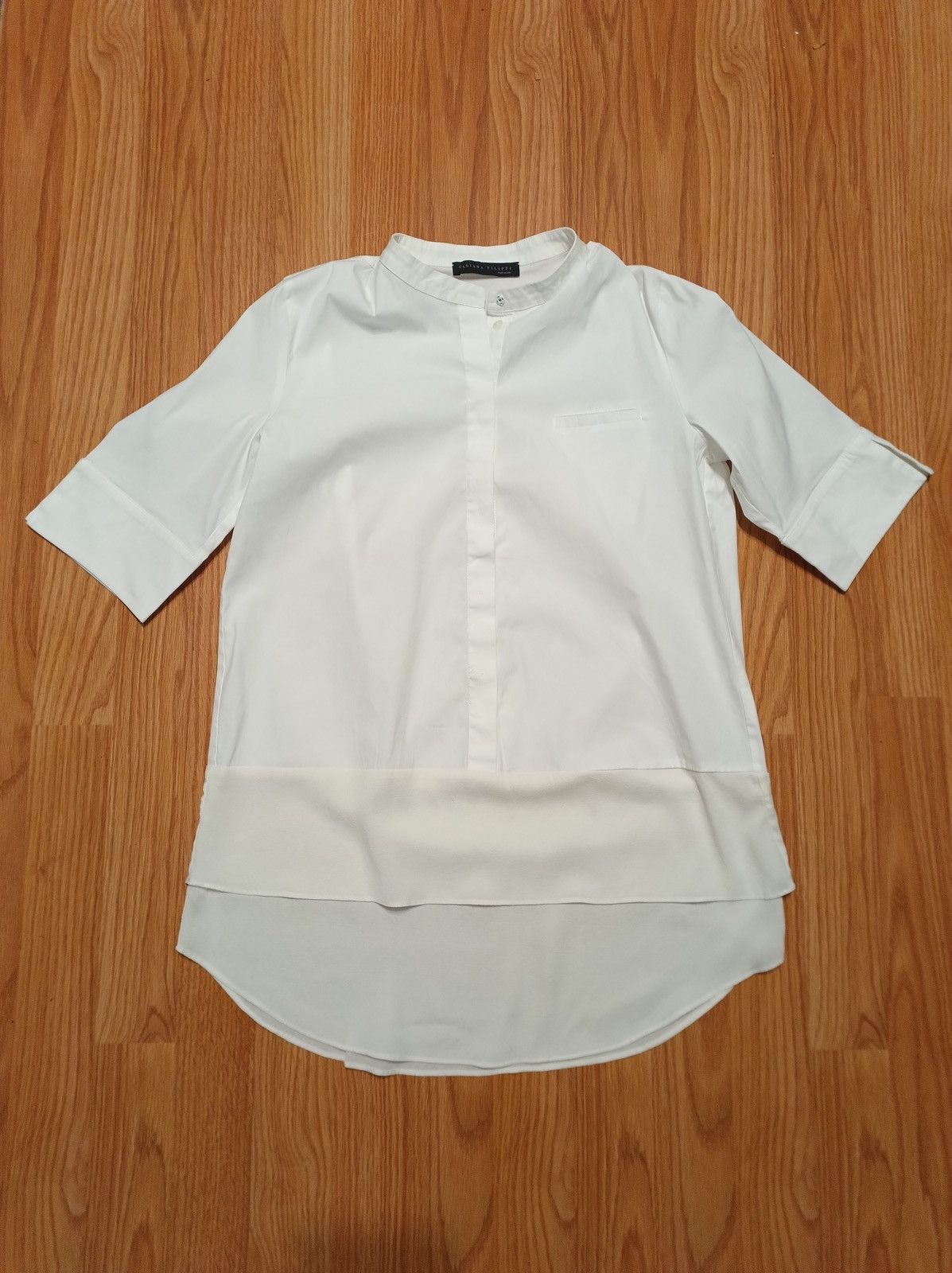 Fabiana Filippi Fabiana Filippi Cotton Silk Blouse Shirt Women’s Size M Size S / US 4 / IT 40 - 9 Thumbnail