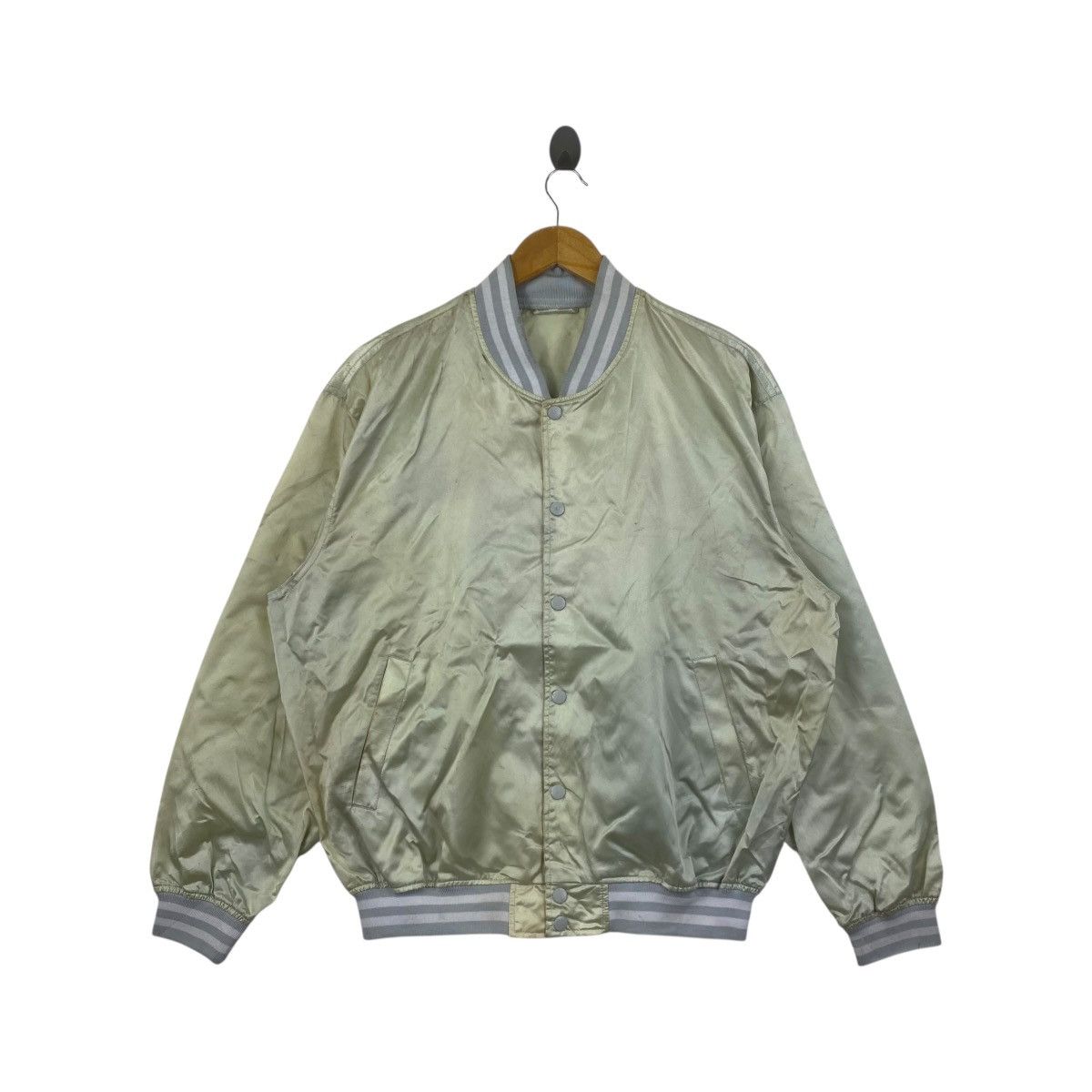 Vintage Vintage 90s Team Scratch Jacket Big Logo Spellout Sportswear Size US L / EU 52-54 / 3 - 1 Thumbnail