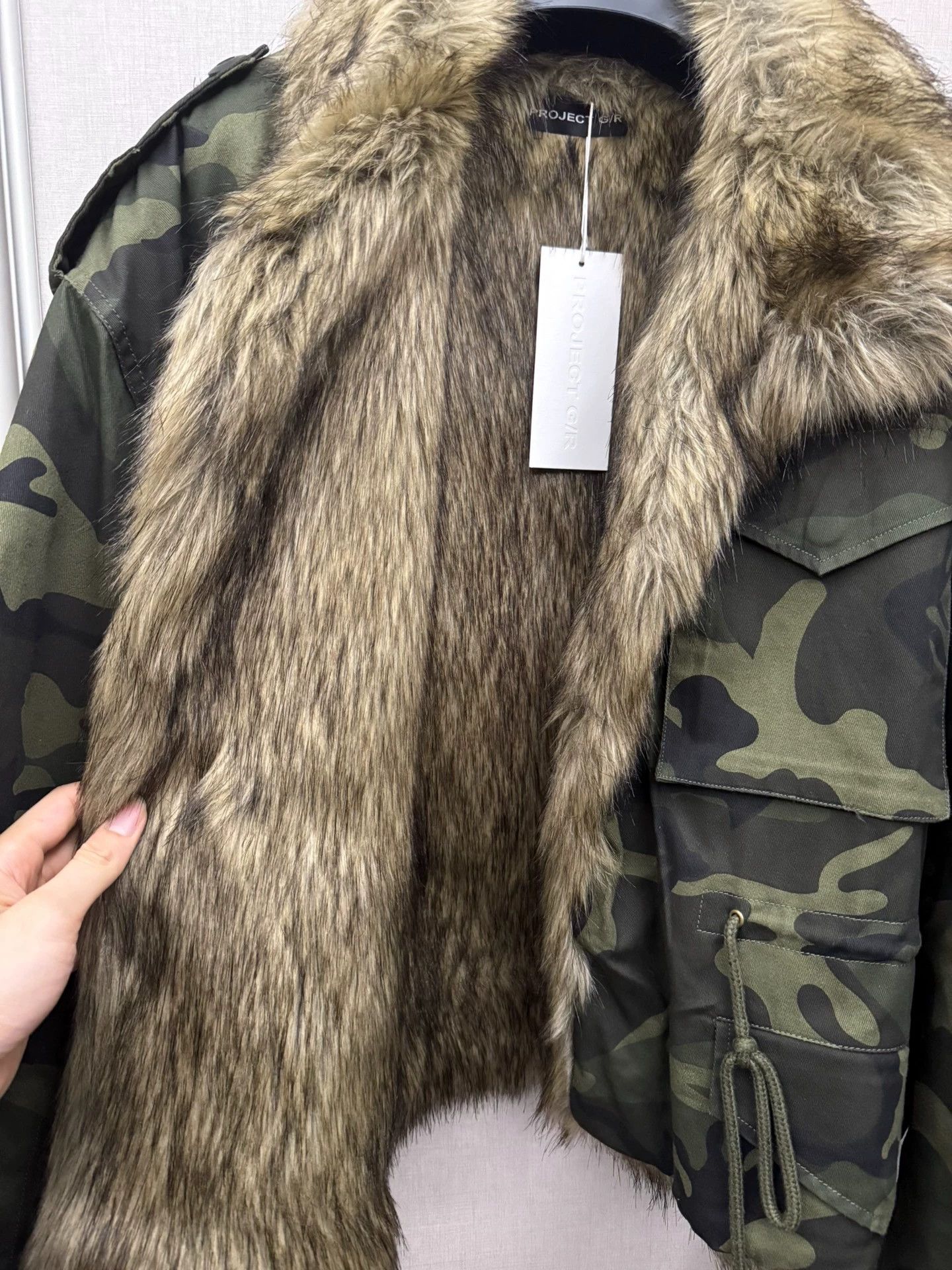 Other Project Gr Grailz Camo Fur Collar Coat 2 New w/ Tags Size US M / EU 48-50 / 2 - 5 Thumbnail