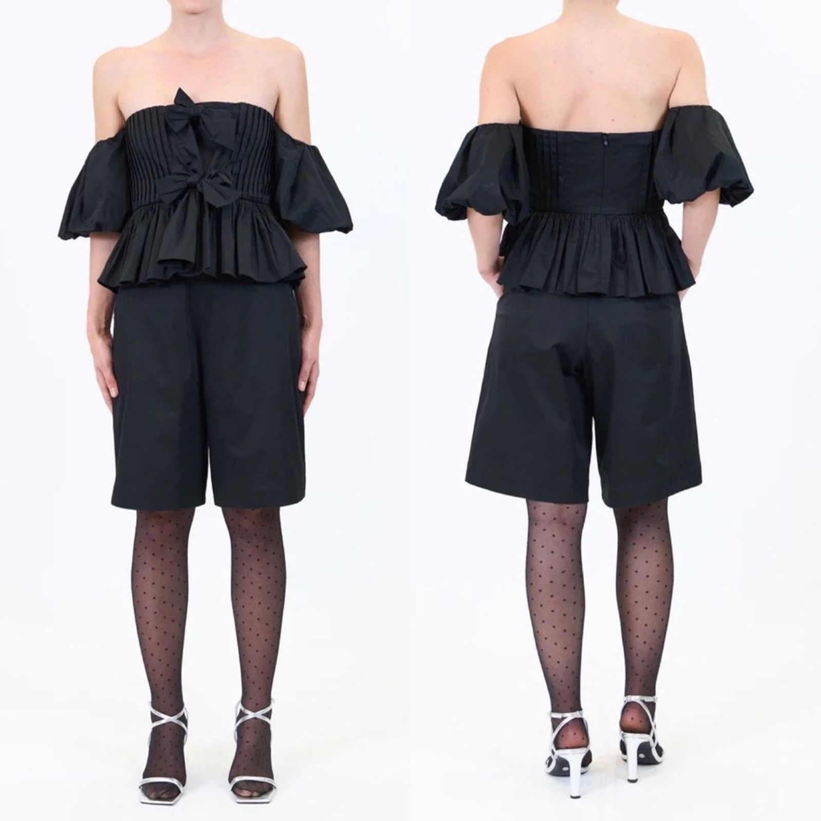 Hunter Bell Hunter Bell Anthropologie Preston Short Wide Leg High Waist Size 26" / US 2 / IT 38 - 2 Thumbnail