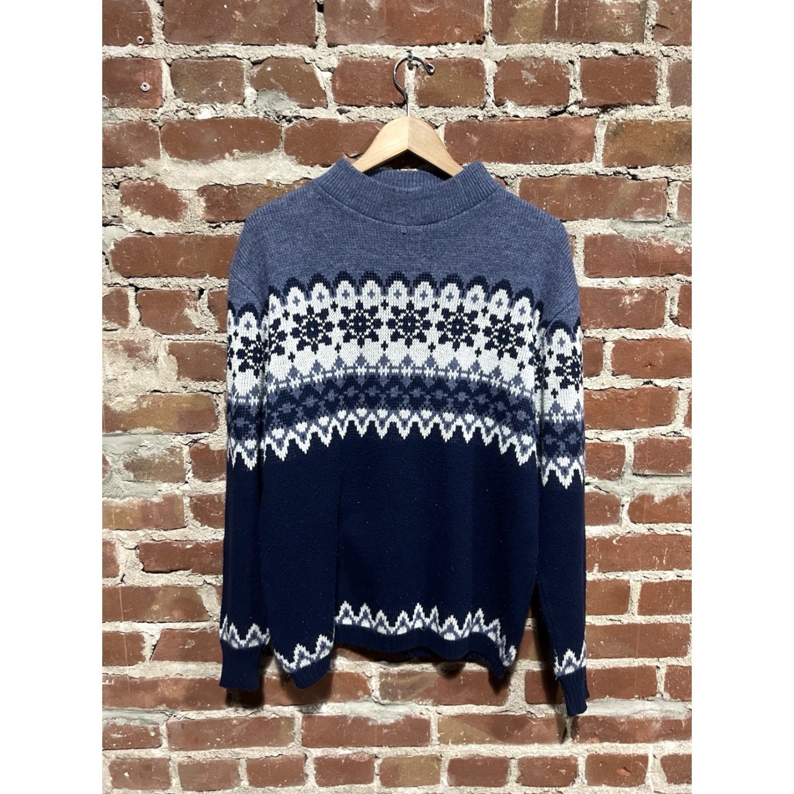 Vintage VINTAGE Jersild Sportswear Mens Blue Christmas Pattern Knit Sweatshirt Sz Large Size US L / EU 52-54 / 3 - 2 Thumbnail